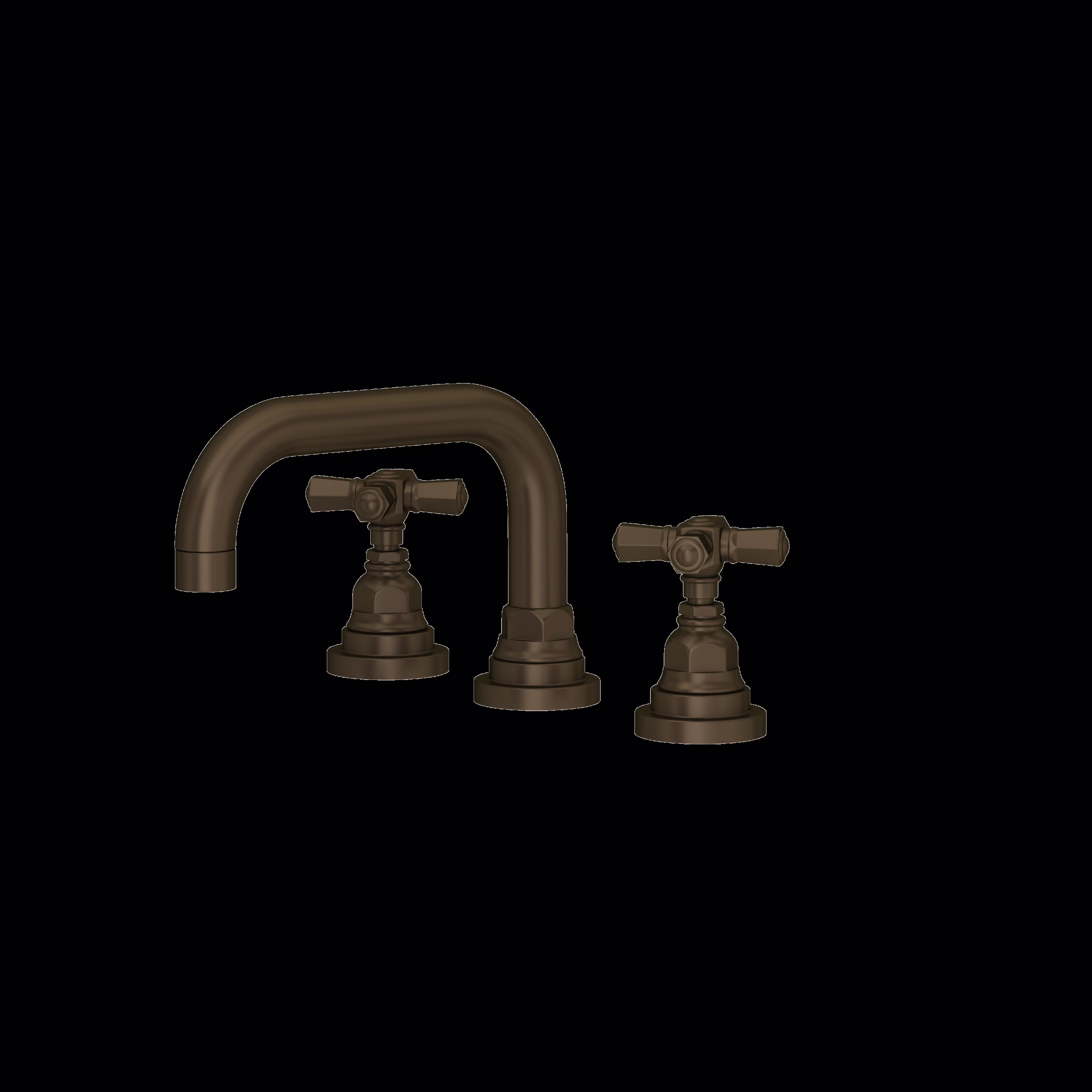 ROHL | Tuscan Brass San Giovanni™ Widespread Lavatory Faucet With U-Spout