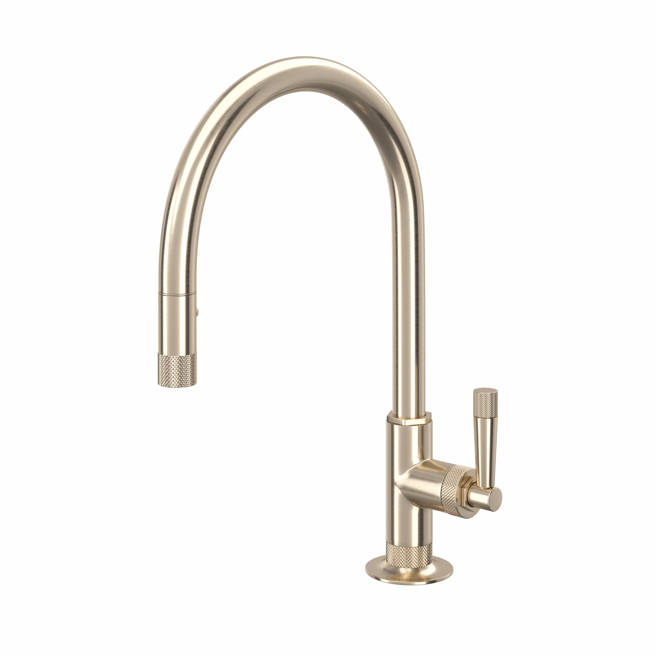 ROHL | Satin Nickel Graceline® Pull-Down Kitchen Faucet With C-Spout