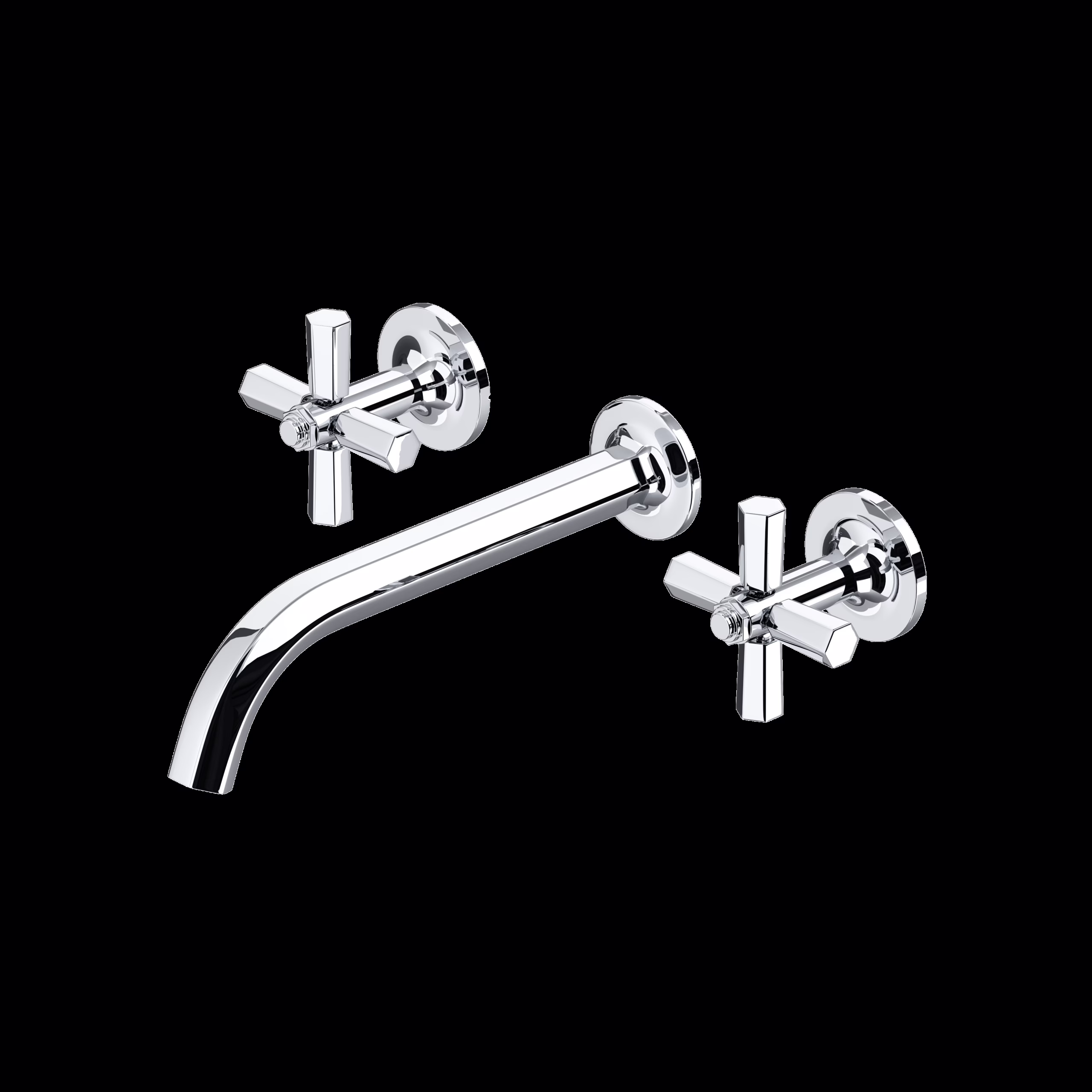 ROHL | Polished Chrome Modelle™ Wall Mount Lavatory Faucet Trim