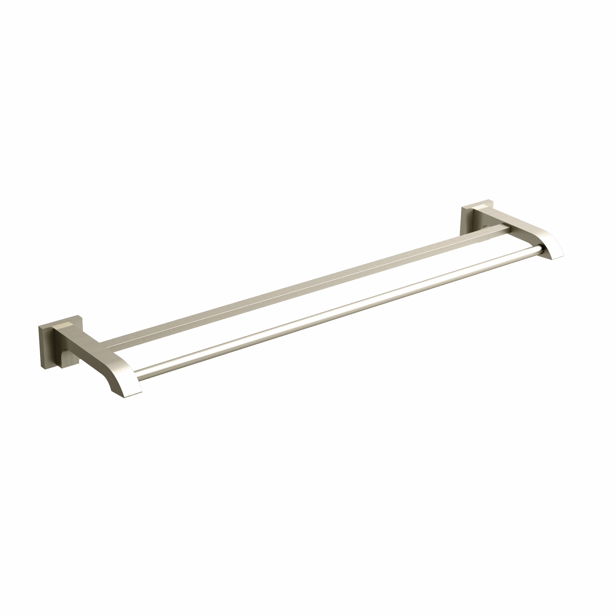 RIOBEL | Brushed Nickel Zendo™ Double 24" Towel Bar