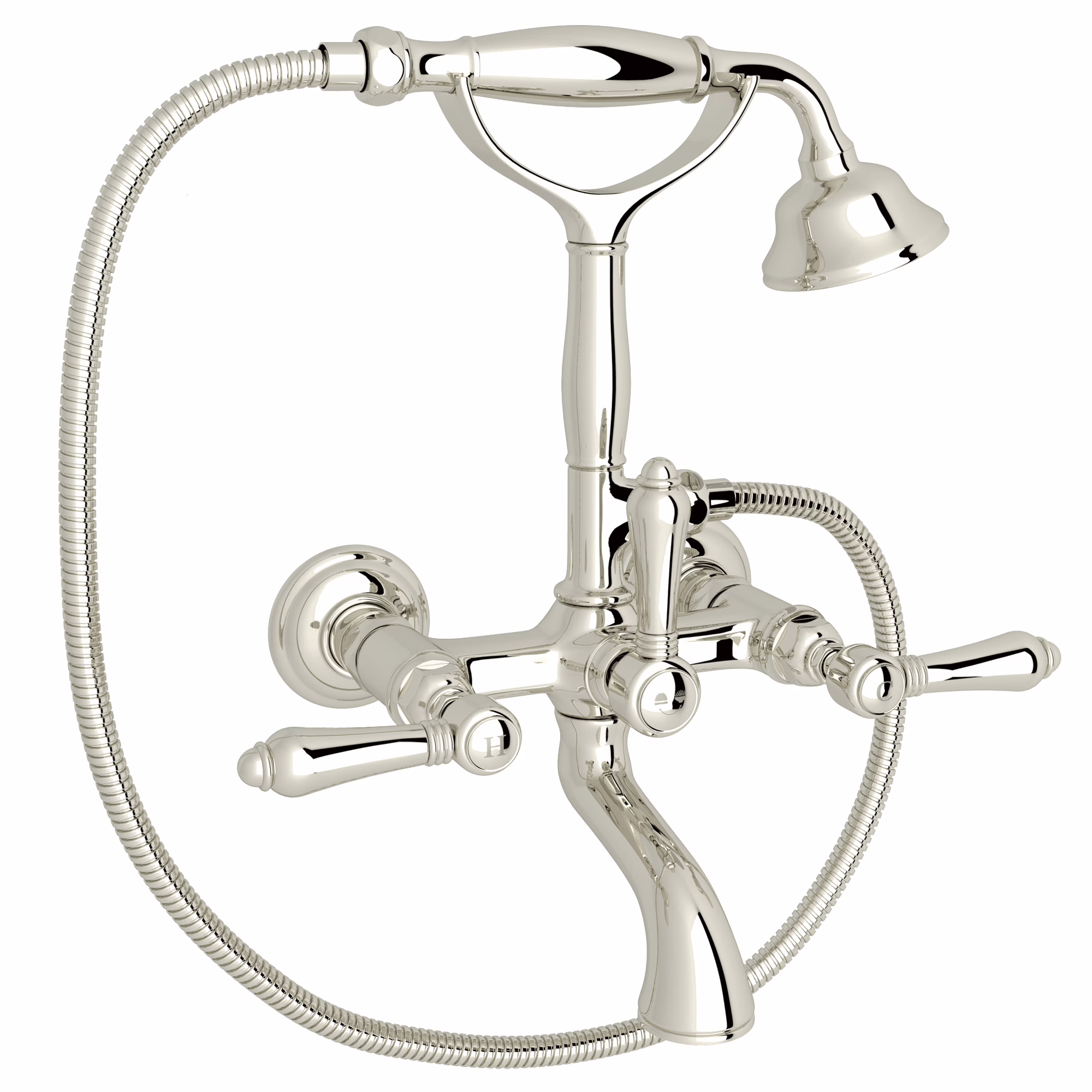 ROHL | Polished Nickel Exposed Wall Mount Tub Filler