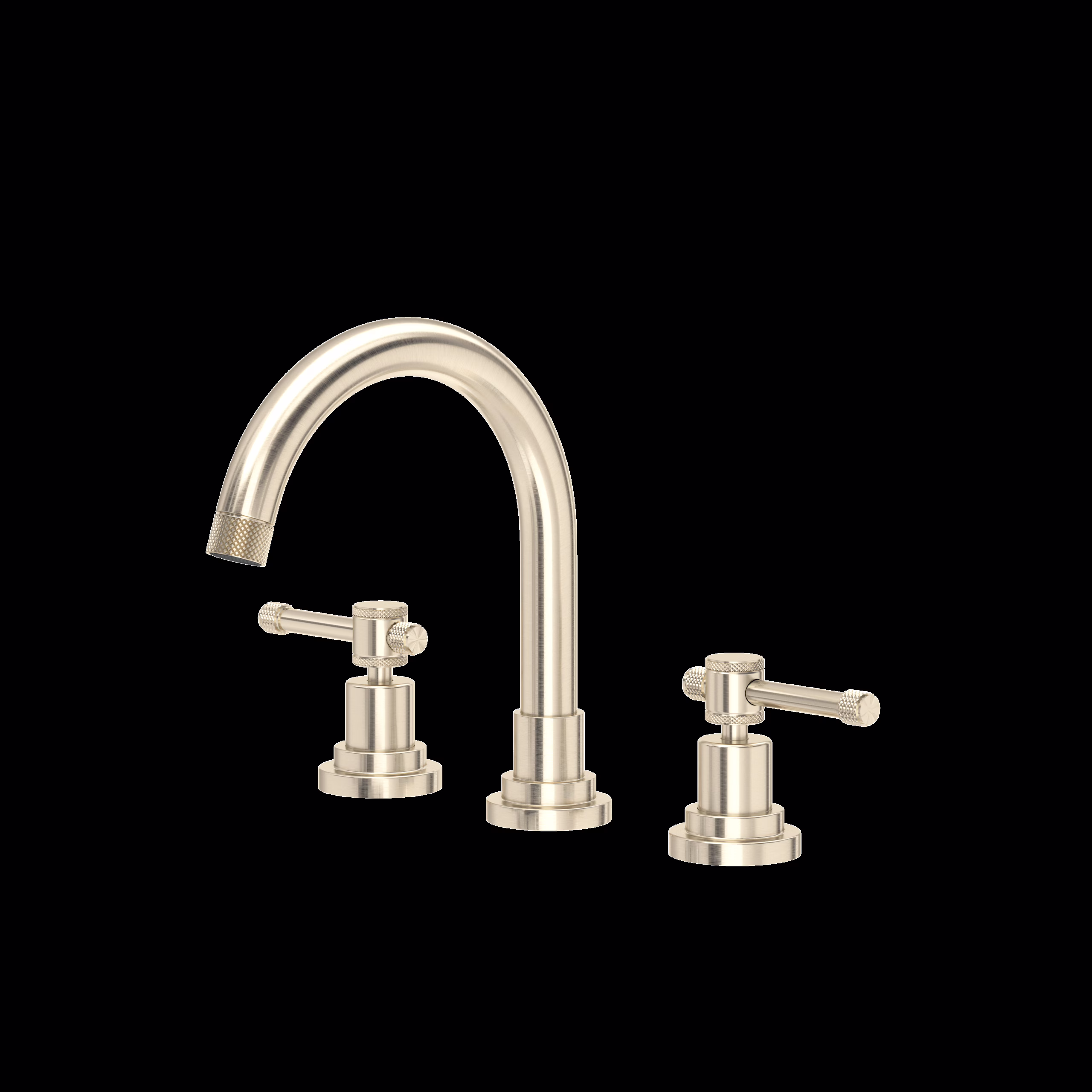 ROHL | Satin Nickel Campo™ Widespread Lavatory Faucet With C-Spout
