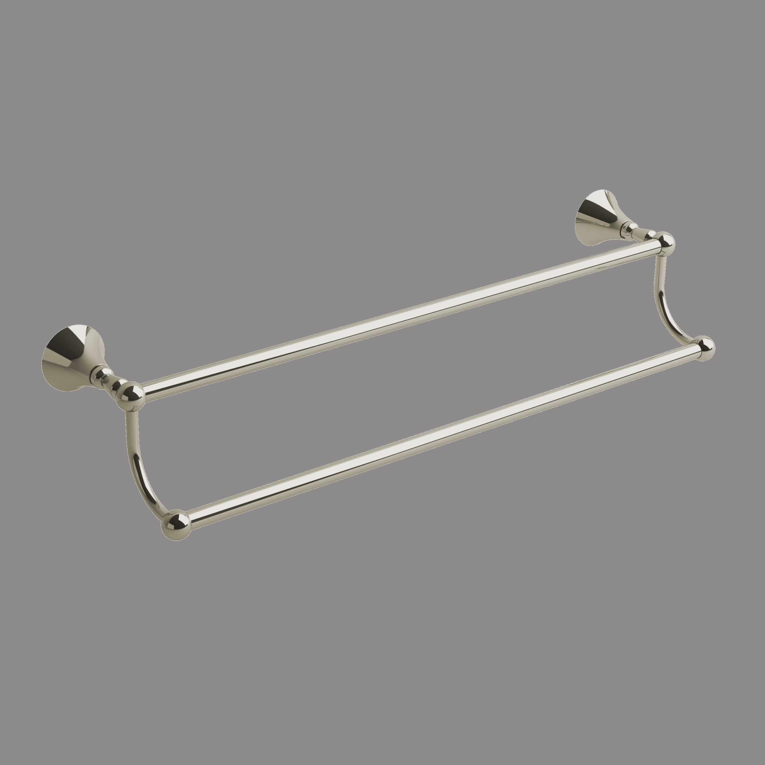 RIOBEL | Polished Nickel Hudson™ Double 24" Towel Bar