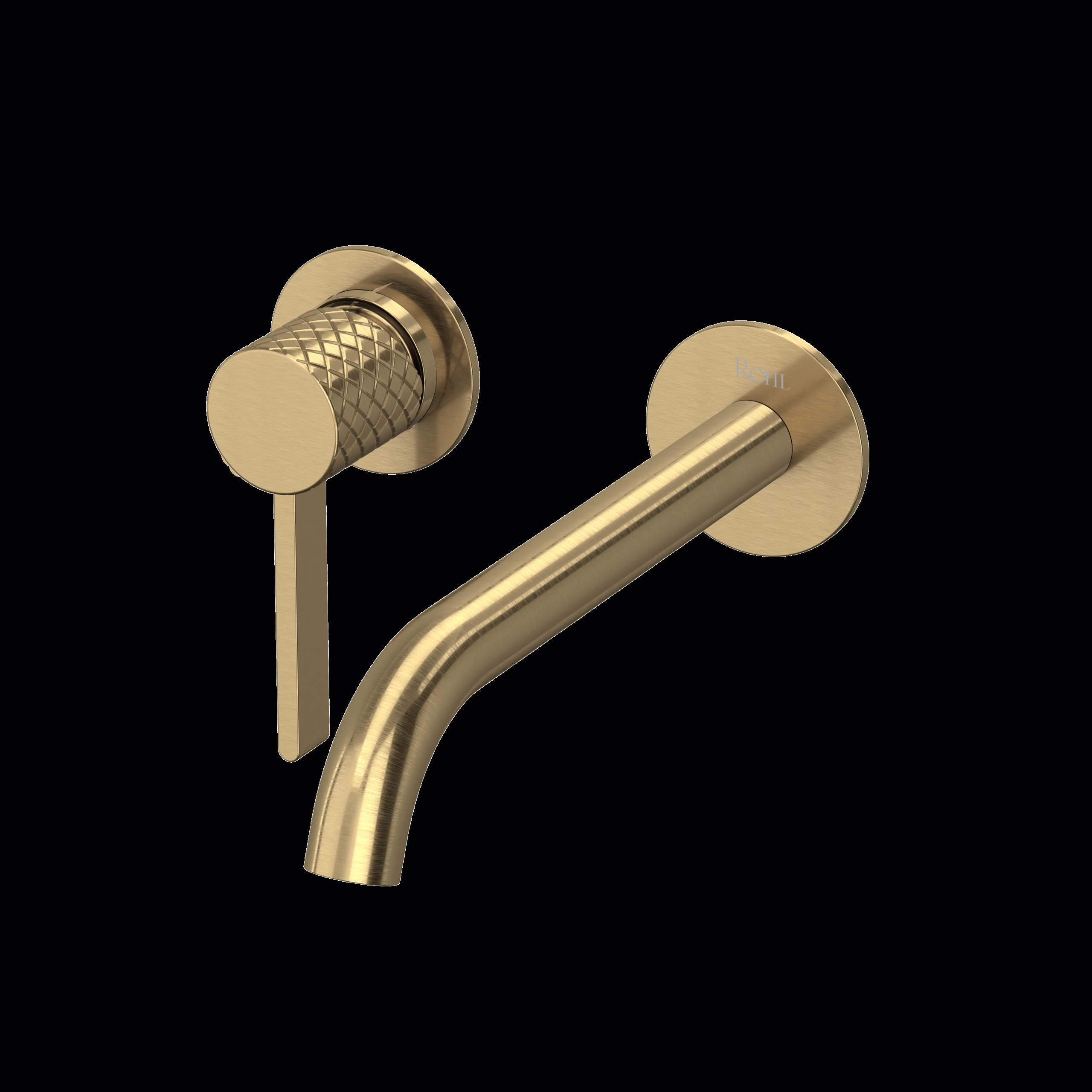 ROHL | Antique Gold Tenerife™ Wall Mount Single Handle Lavatory Faucet Trim