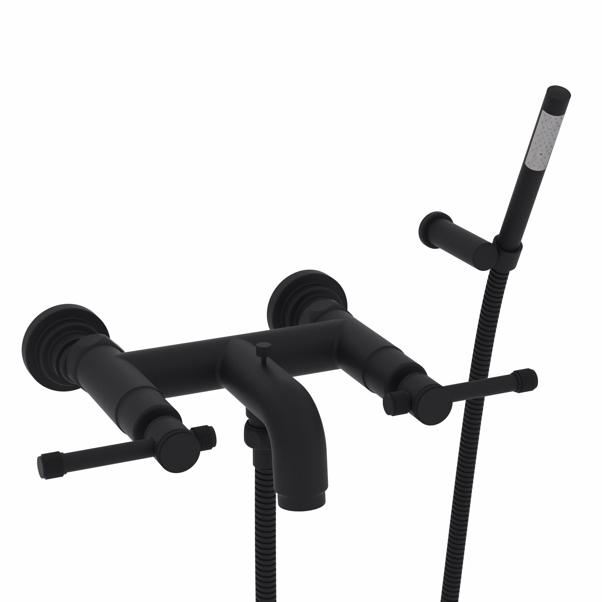 ROHL | Matte Black Campo™ Exposed Wall Mount Tub Filler