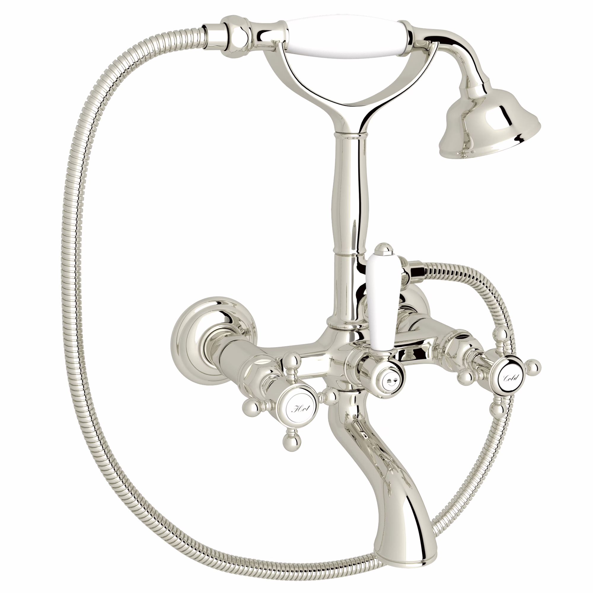 ROHL | Polished Nickel Exposed Wall Mount Tub Filler