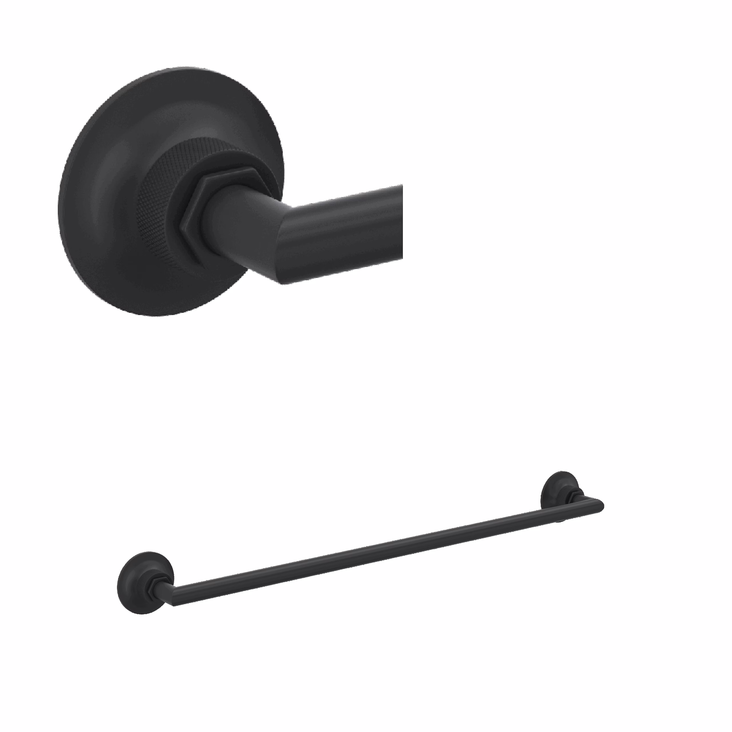ROHL | Matte Black Graceline® 24" Towel Bar
