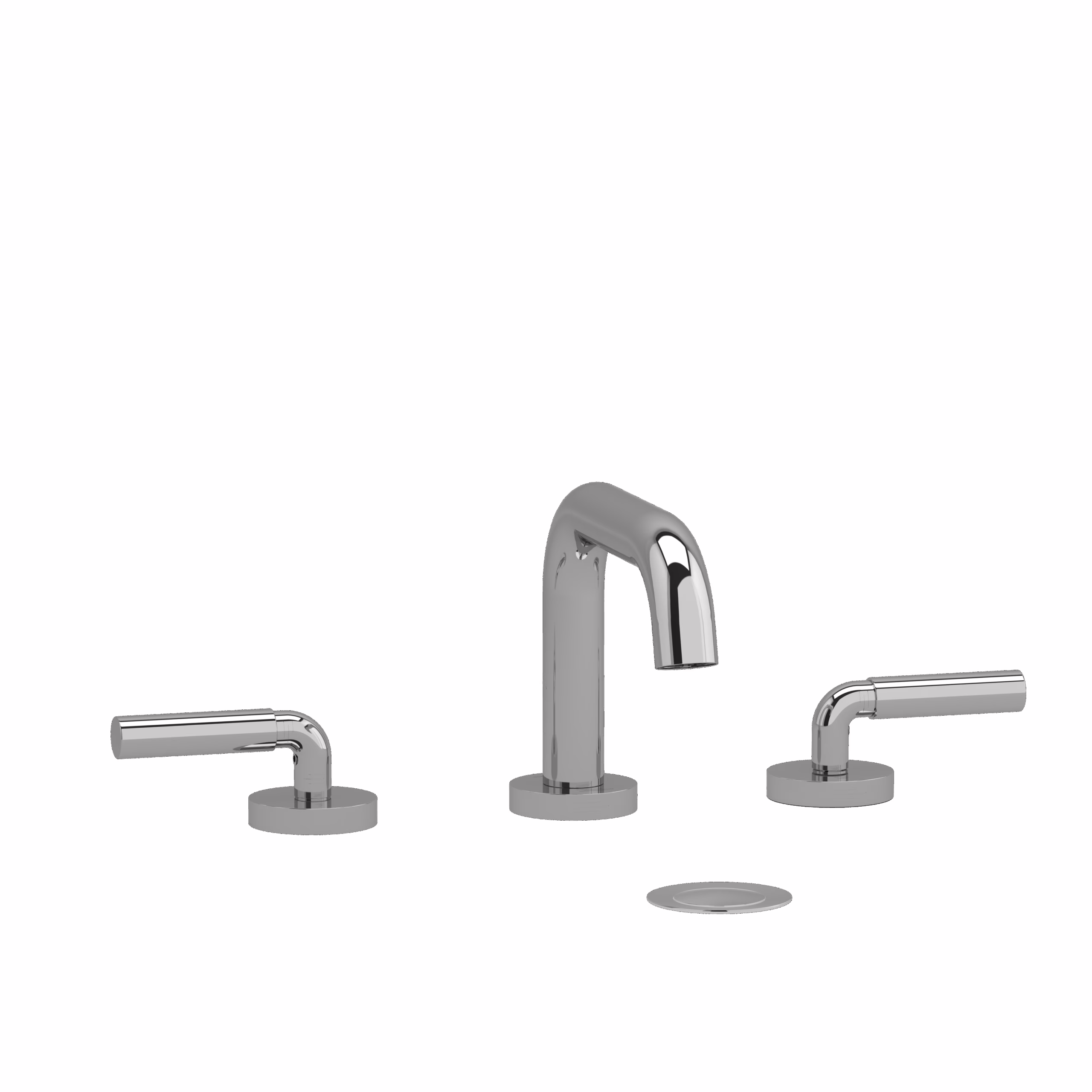 RIOBEL | Chrome Riu™ Widespread Lavatory Faucet With U-Spout