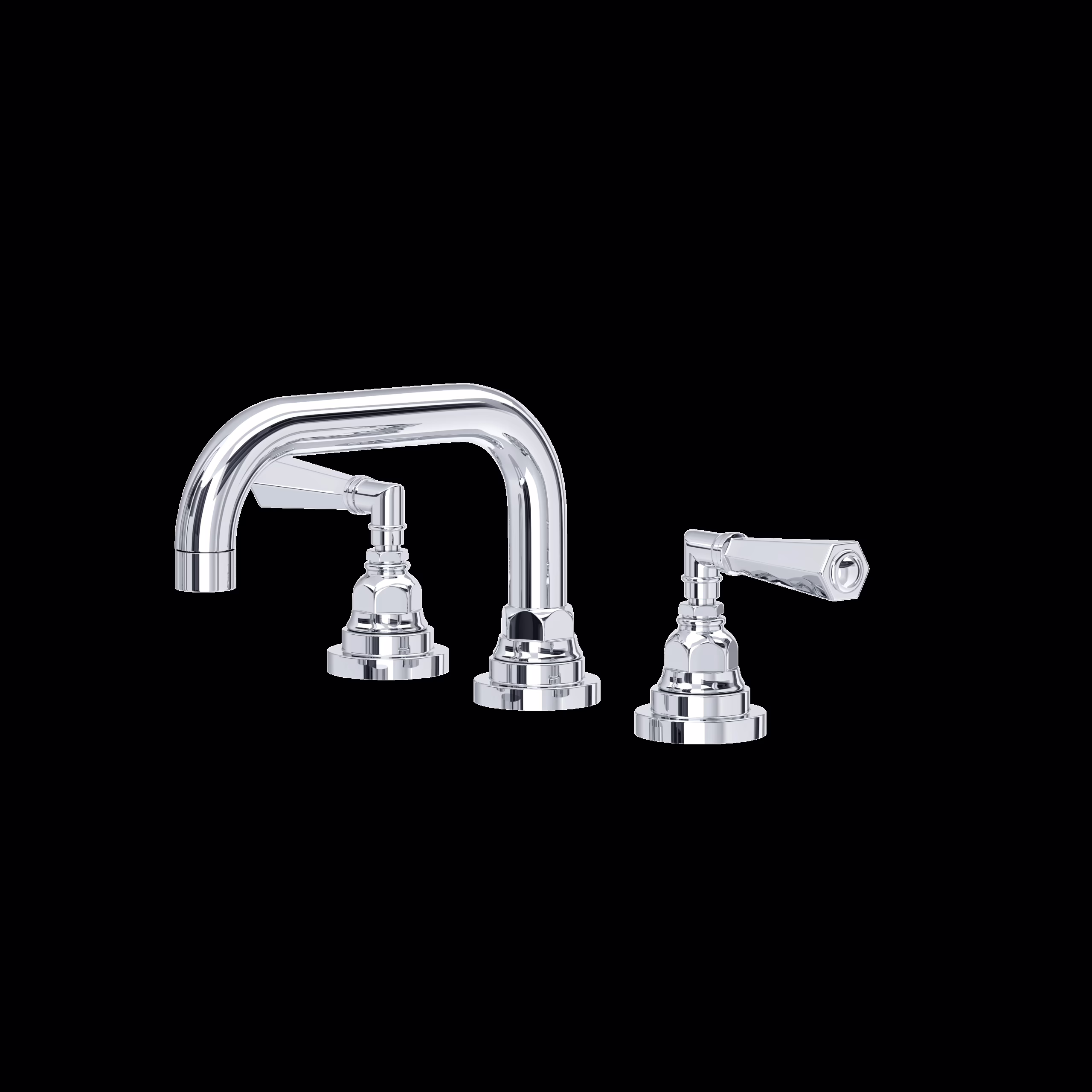 ROHL | Polished Chrome San Giovanni™ Widespread Lavatory Faucet With U-Spout