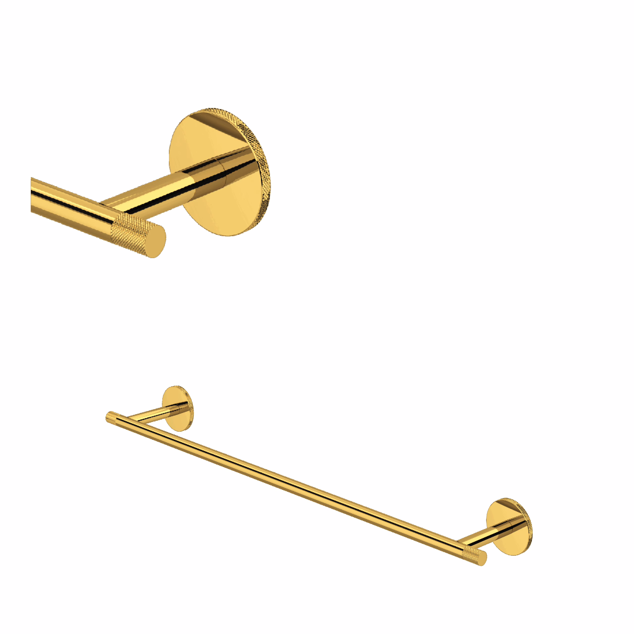 ROHL | Unlacquered Brass Amahle™ 24" Towel Bar