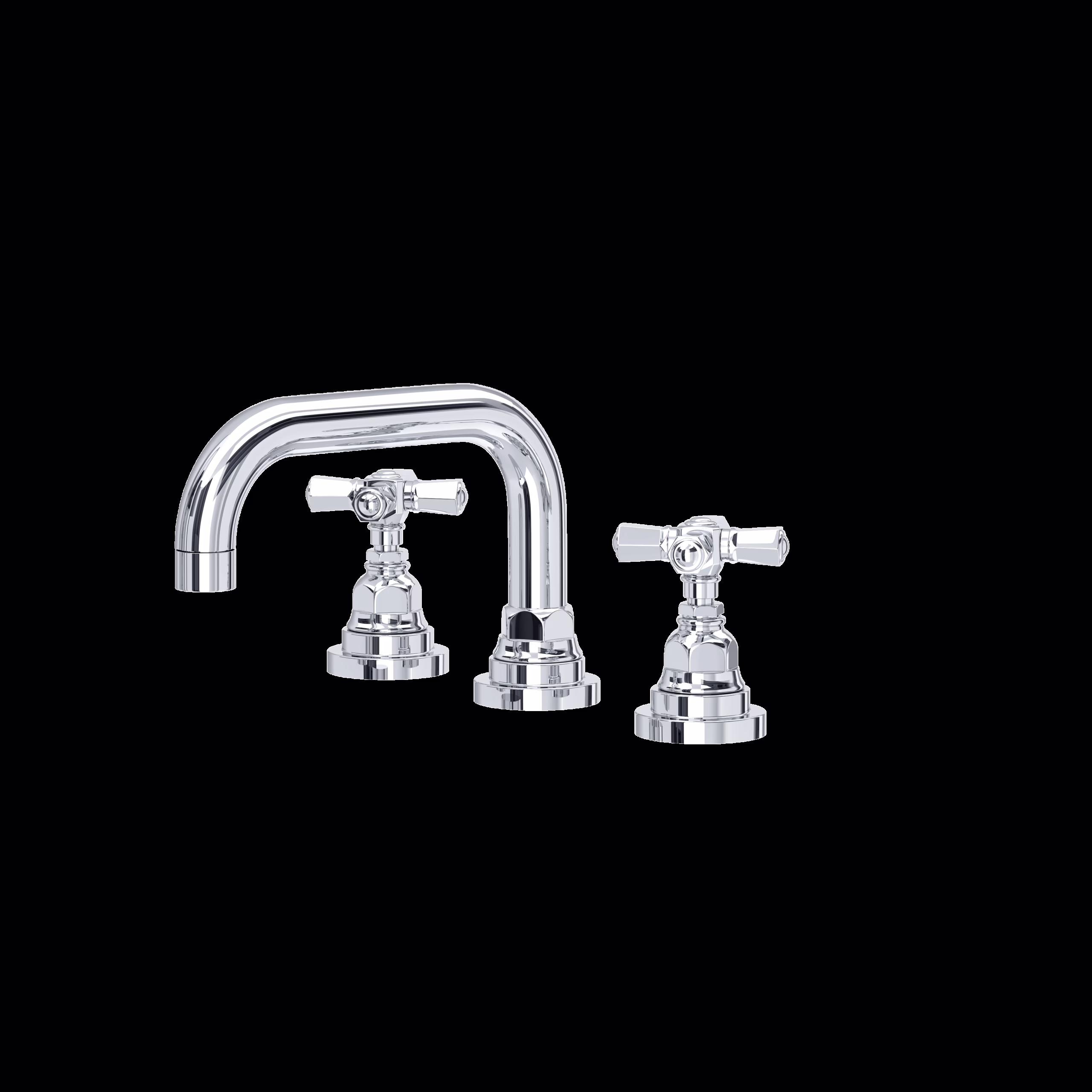 ROHL | Polished Chrome San Giovanni™ Widespread Lavatory Faucet With U-Spout