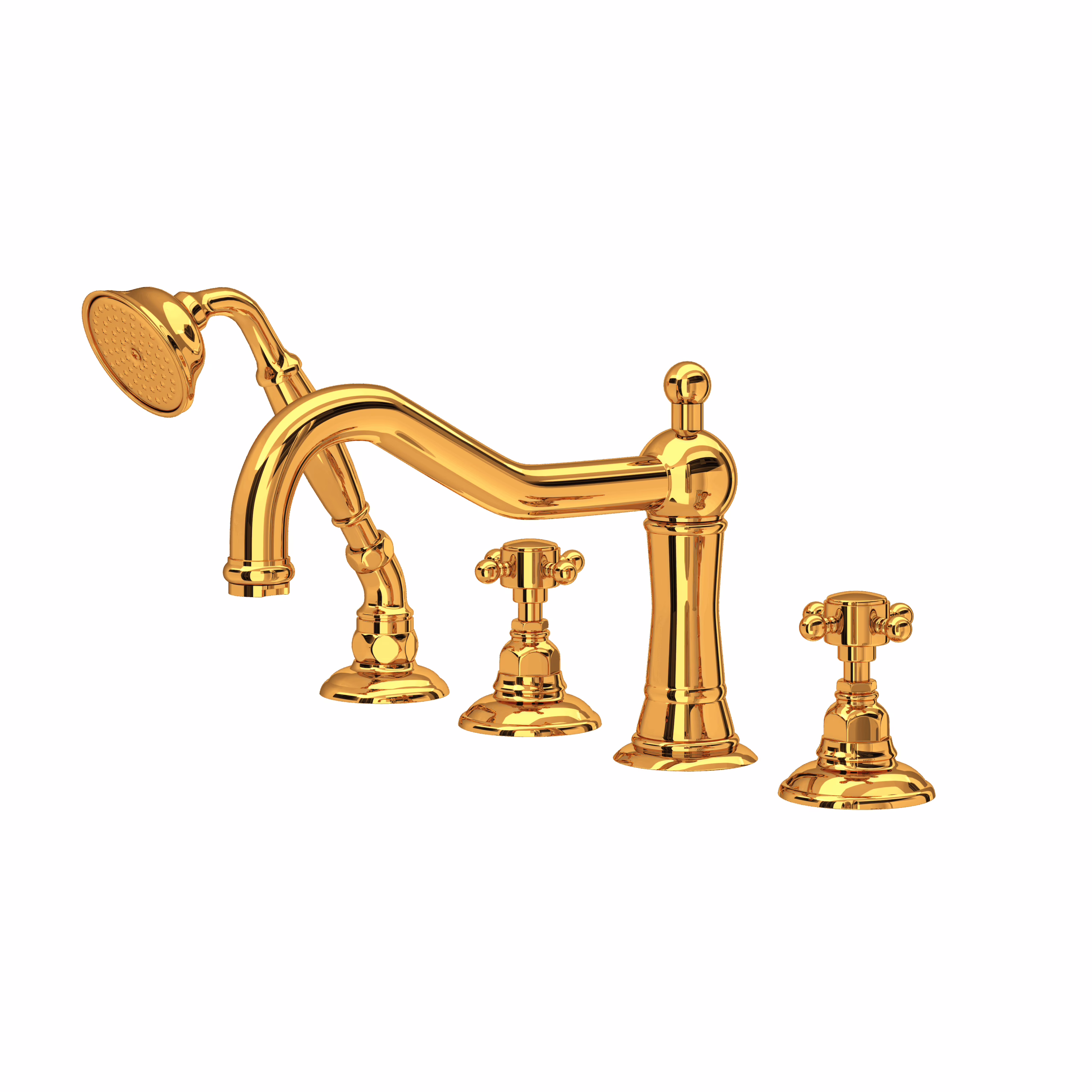 ROHL | Italian Brass Acqui® 4-Hole Deck Mount Tub Filler