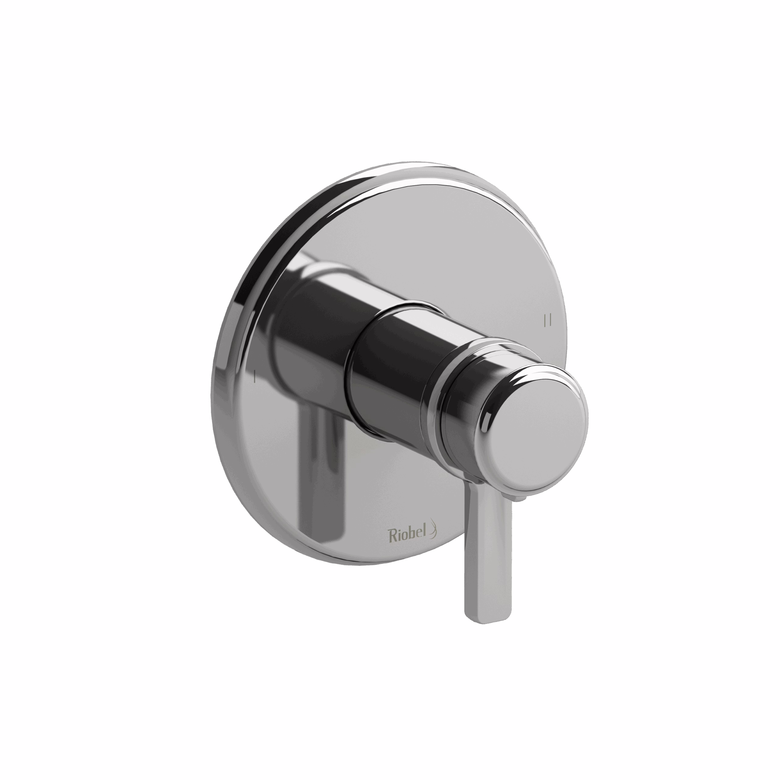 RIOBEL | Chrome Momenti™ 1/2" Therm & Pressure Balance Trim With 2 Functions