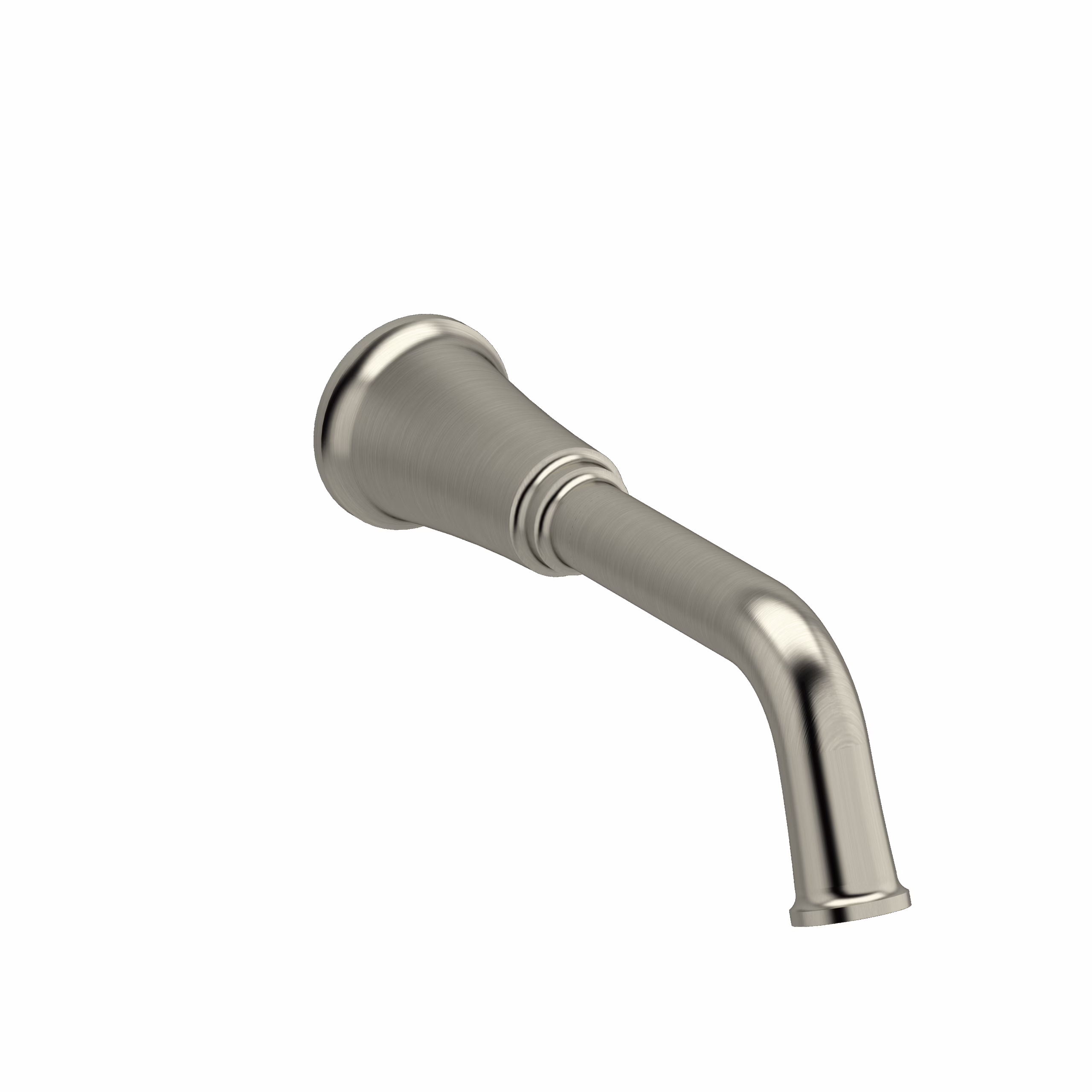 RIOBEL | Brushed Nickel Momenti™ Wall Mount Tub Spout