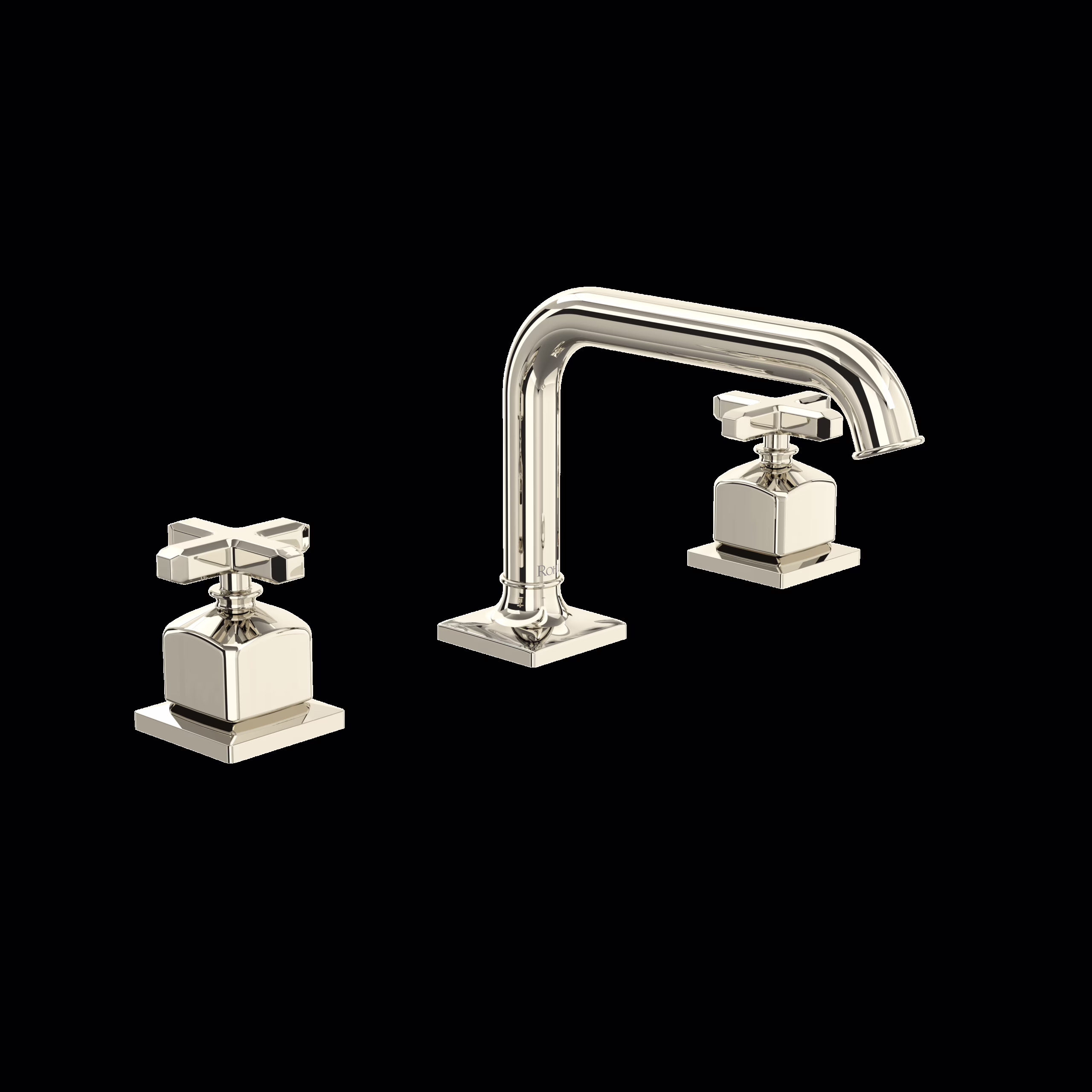 ROHL | Polished Nickel Apothecary™ Widespread Lavatory Faucet With U-Spout