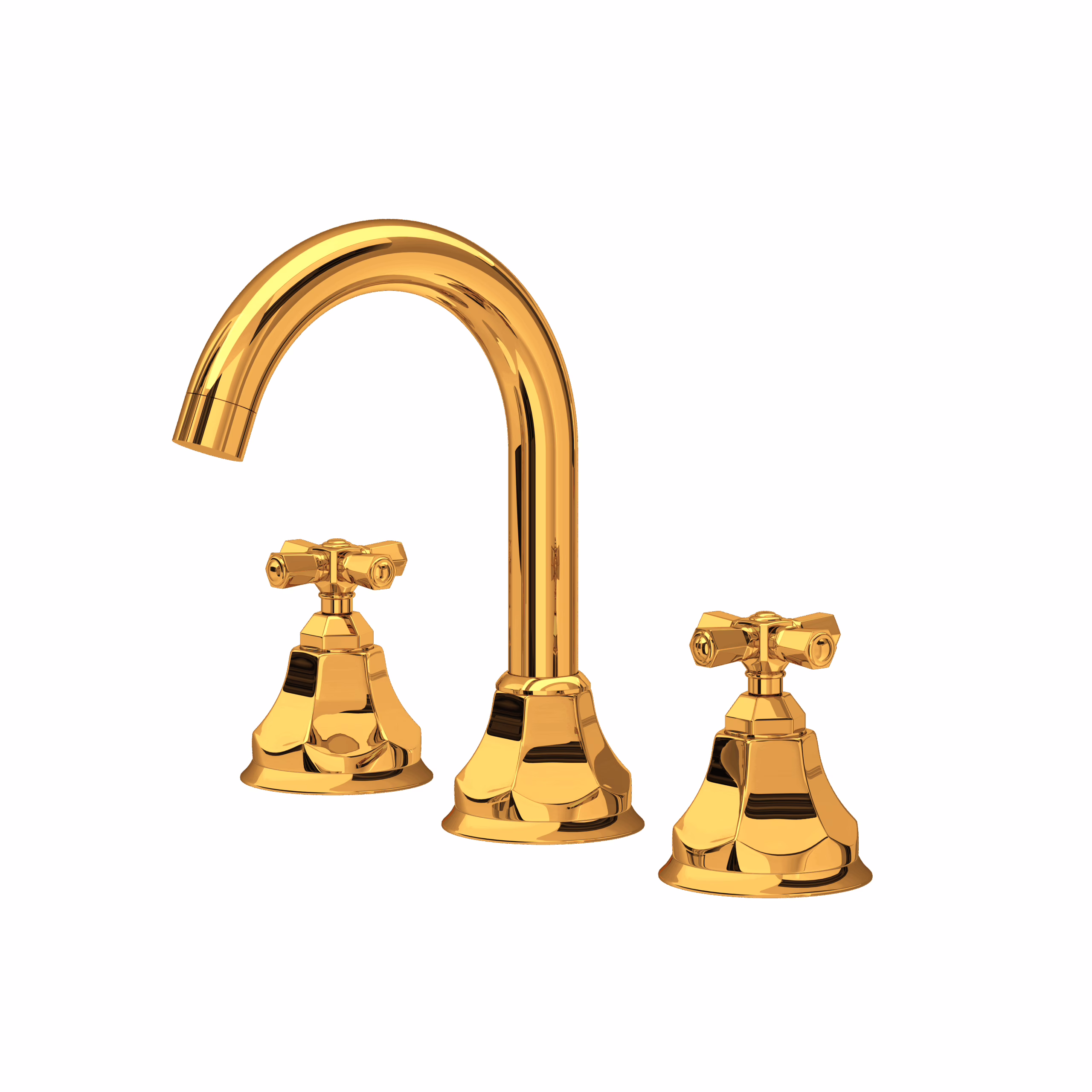 ROHL | Italian Brass Palladian® Widespread Lavatory Faucet With C-Spout