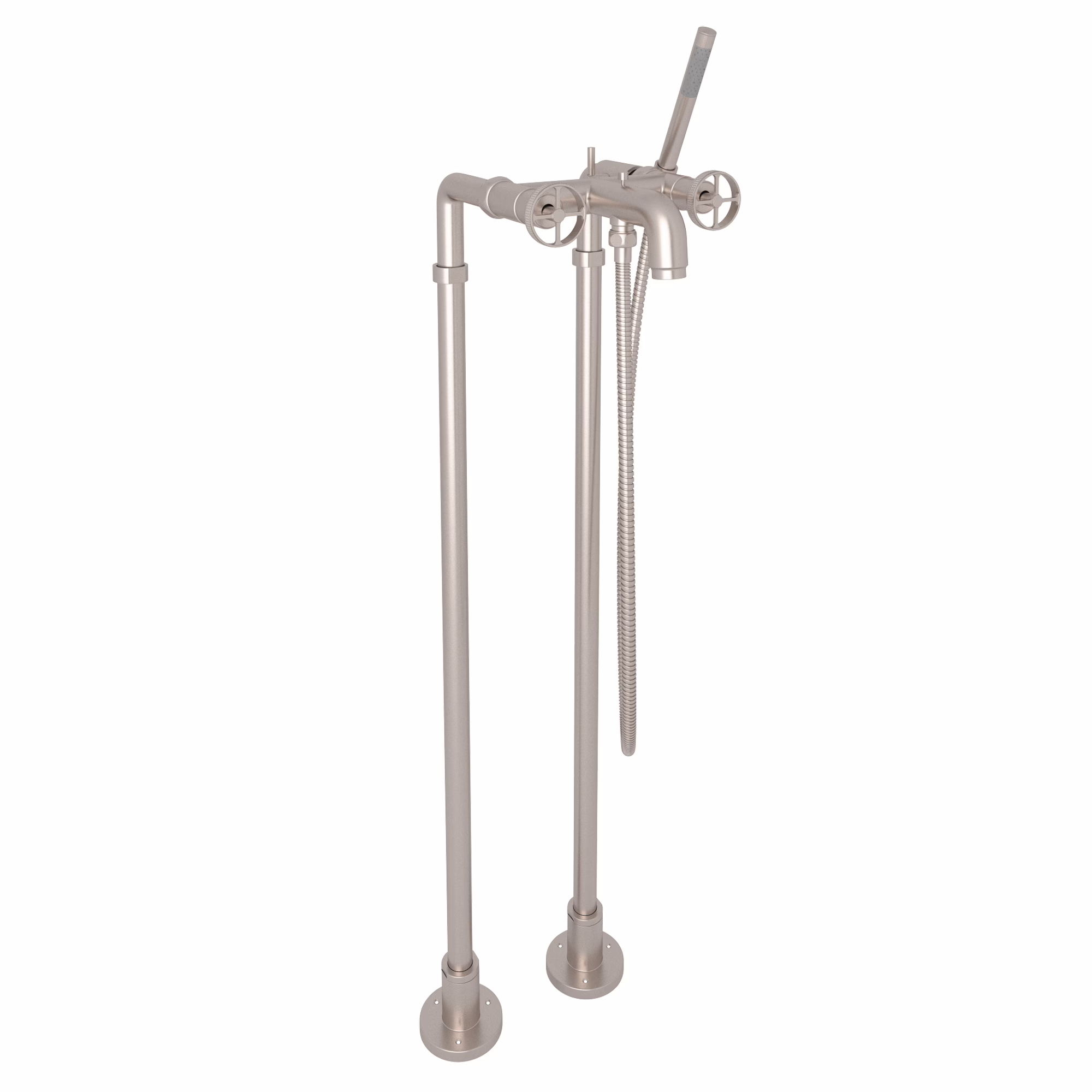 ROHL | Satin Nickel Campo™ Floor Mount Tub Filler