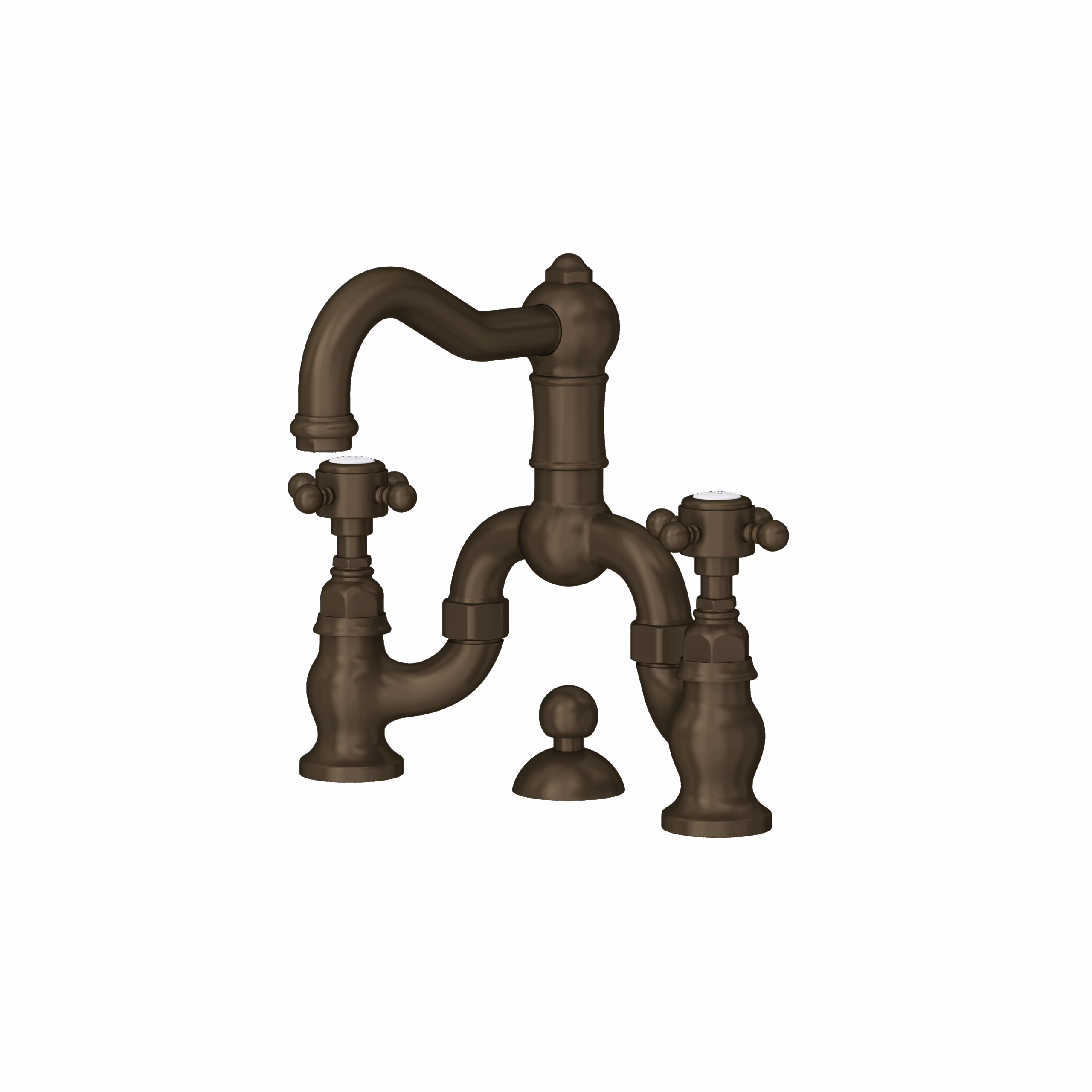 ROHL | Tuscan Brass Acqui® Bridge Lavatory Faucet