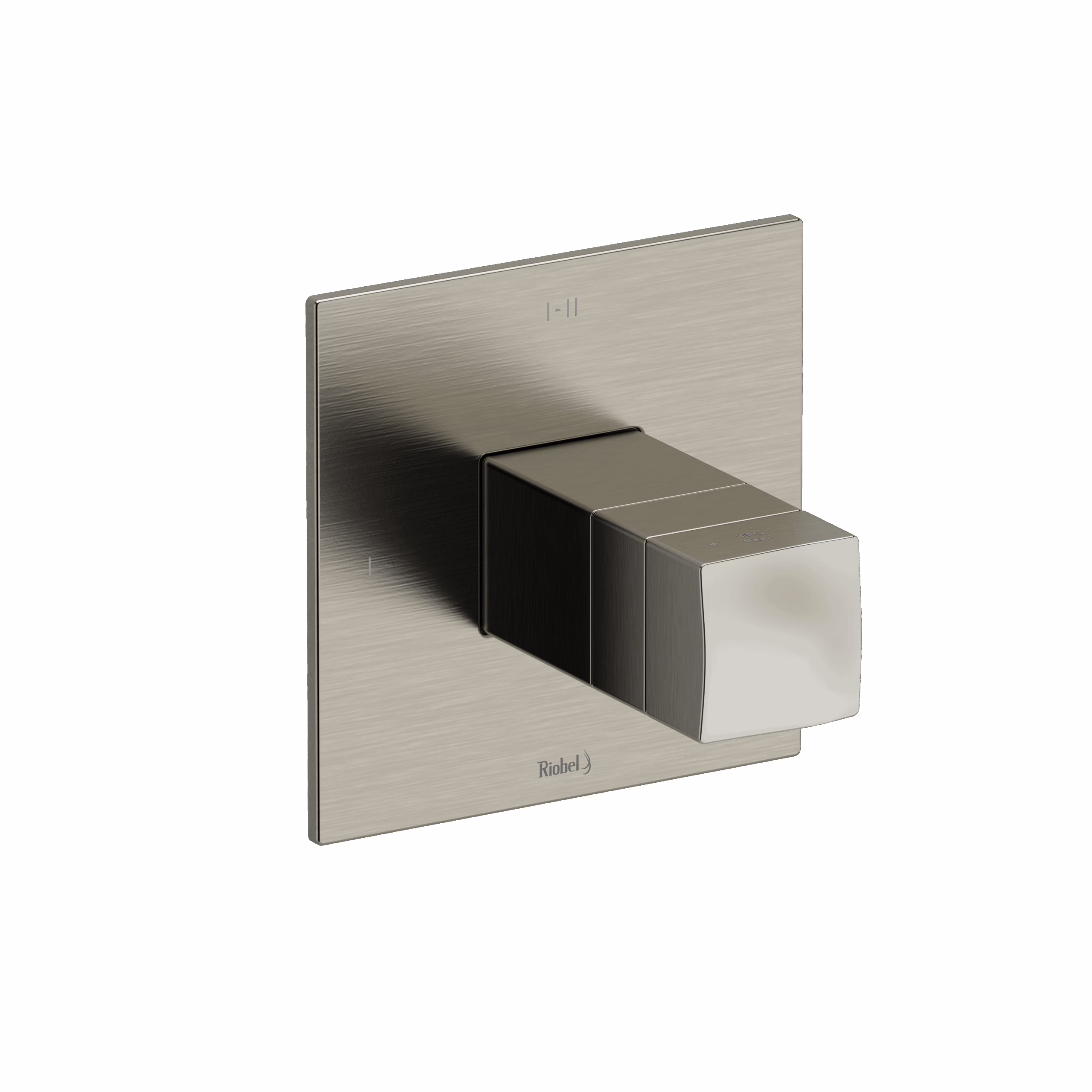 RIOBEL | Brushed Nickel Reflet™ 1/2" Therm & Pressure Balance Trim With 3 Functions