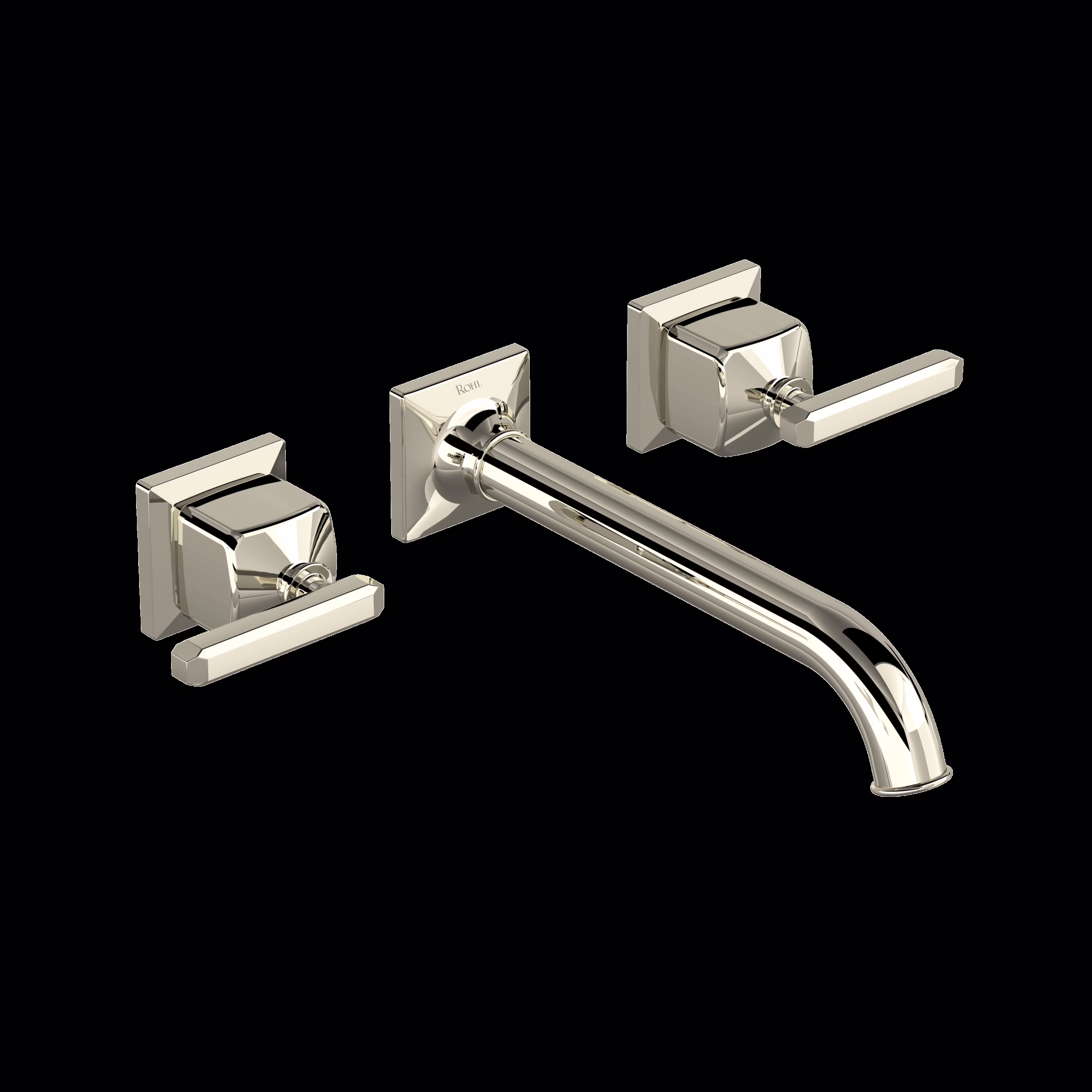 ROHL | Polished Nickel Apothecary™ Wall Mount Lavatory Faucet Trim