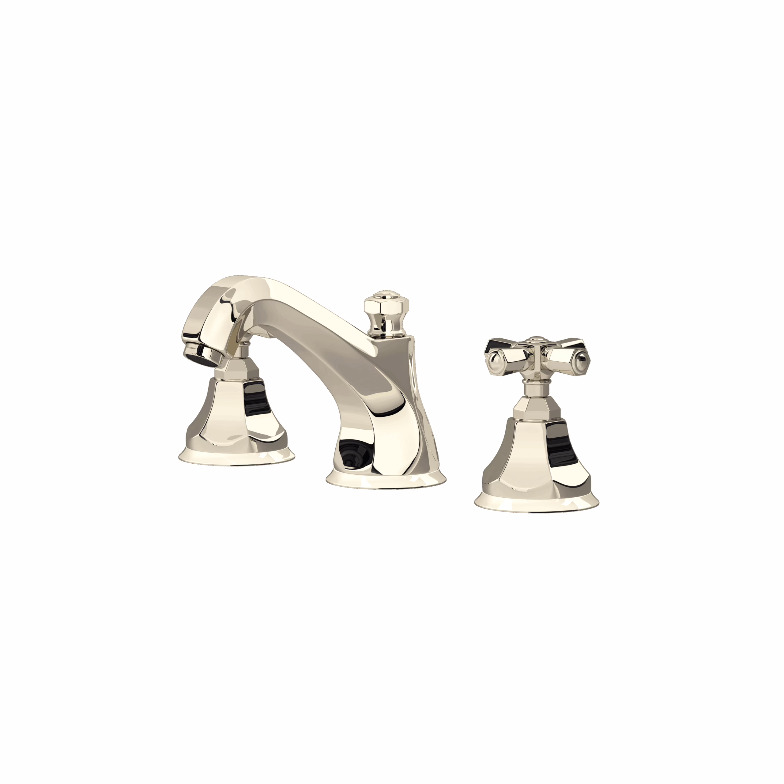 ROHL | Polished Nickel Palladian® Widespread Lavatory Faucet With Low Spout
