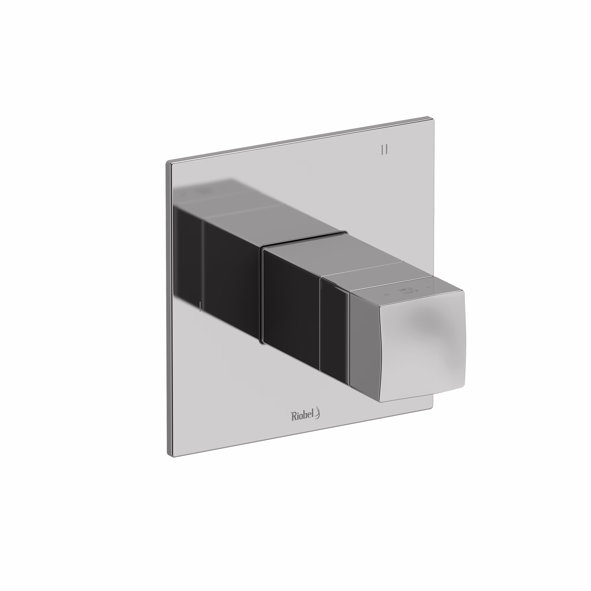 RIOBEL | Chrome Reflet™ 1/2" Therm & Pressure Balance Trim With 5 Functions