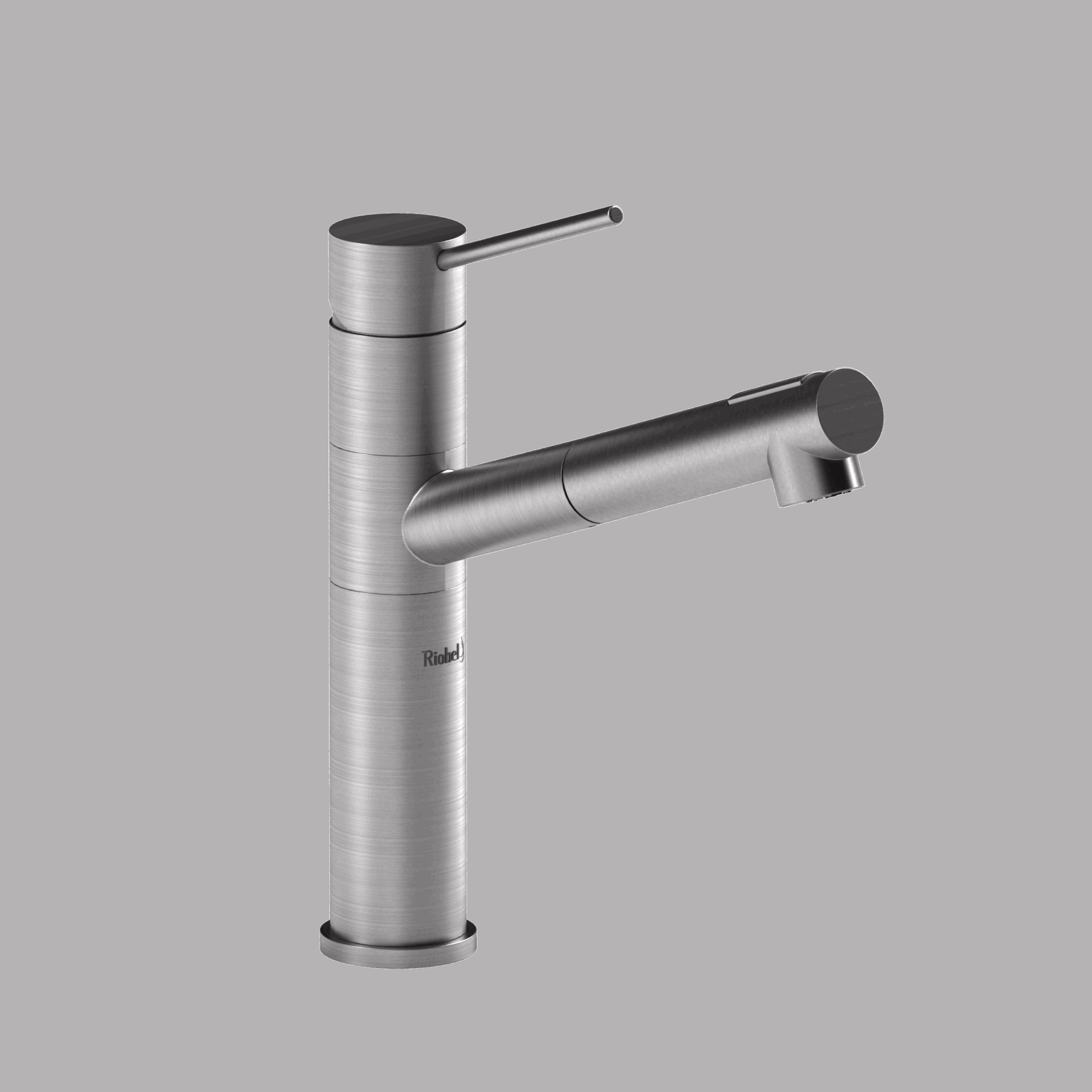 RIOBEL | Stainless Steel Cayo™ Pull-Out Kitchen Faucet