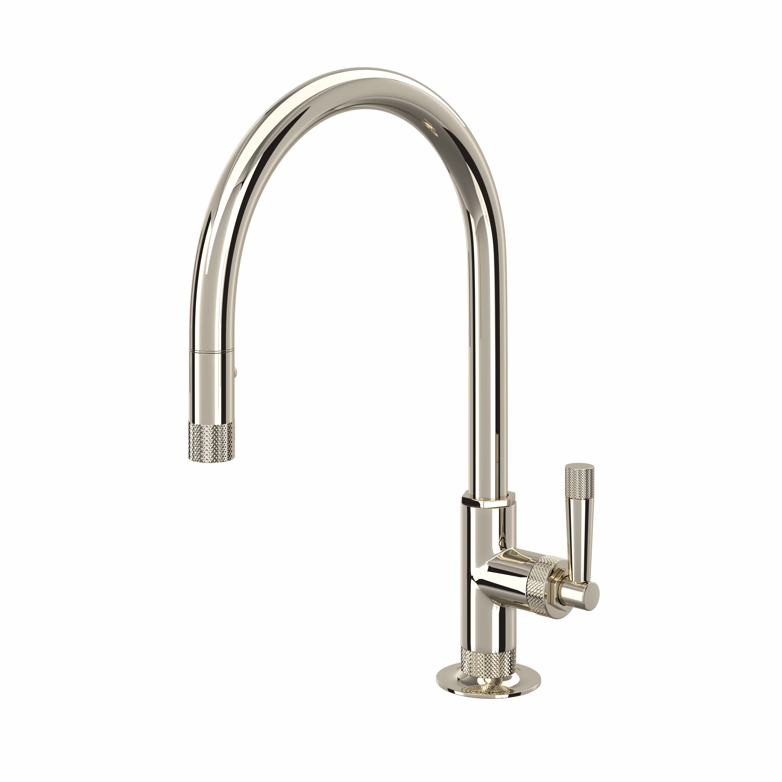 ROHL | Polished Nickel Graceline® Pull-Down Kitchen Faucet With C-Spout