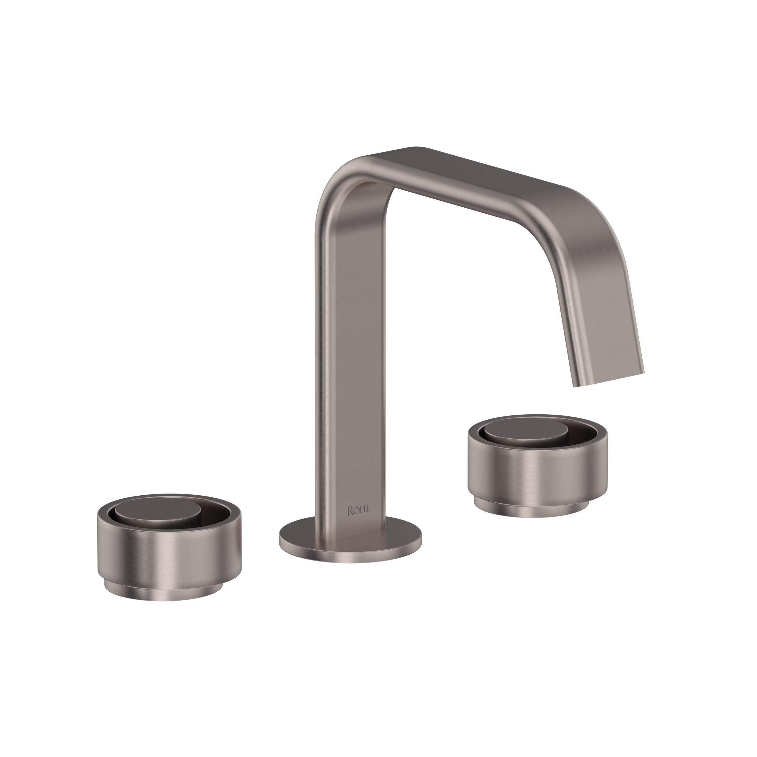 ROHL | Satin Nickel Eclissi™ Widespread Lavatory Faucet With U-Spout