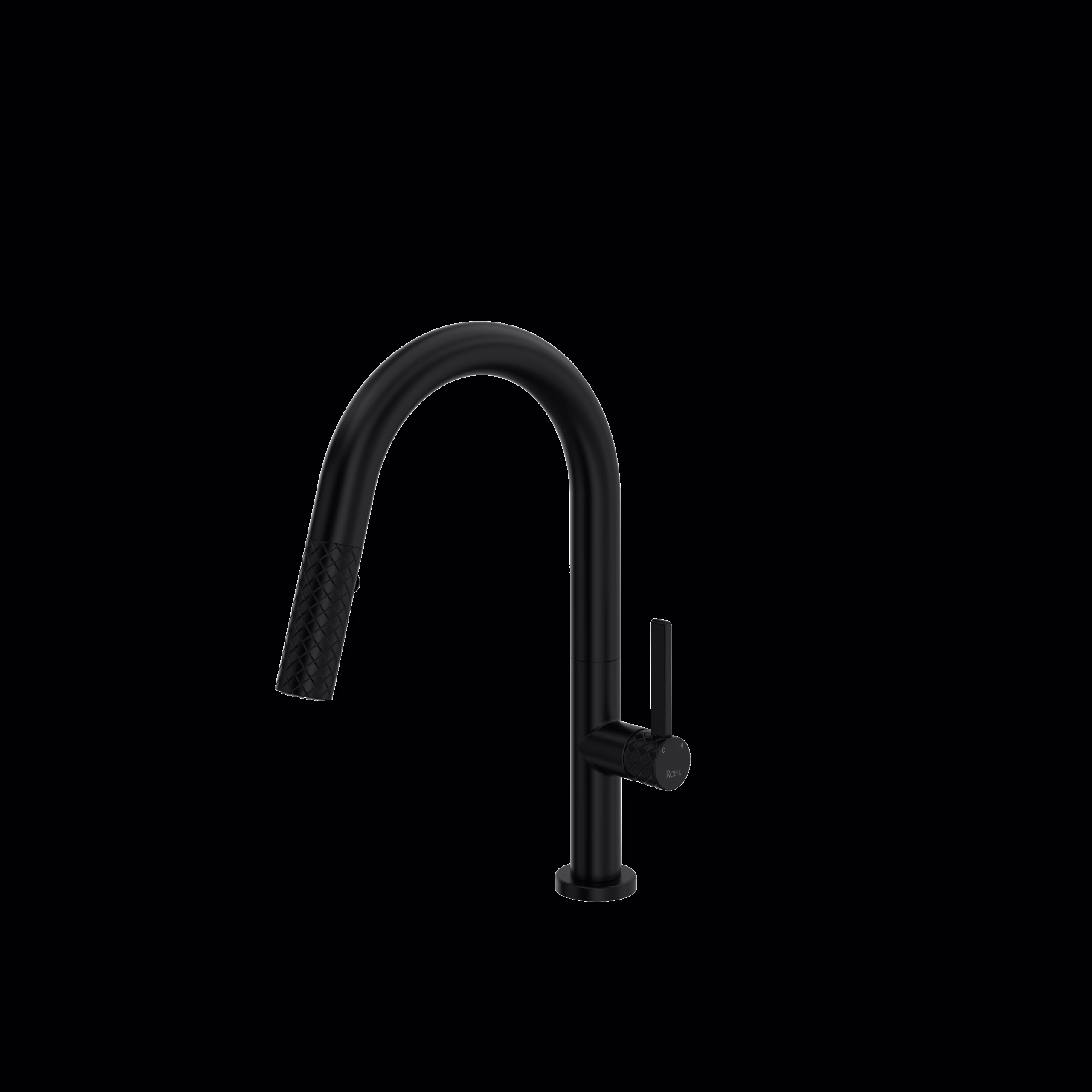 ROHL | Matte Black Tenerife™ Pull-Down Bar/Food Prep Kitchen Faucet