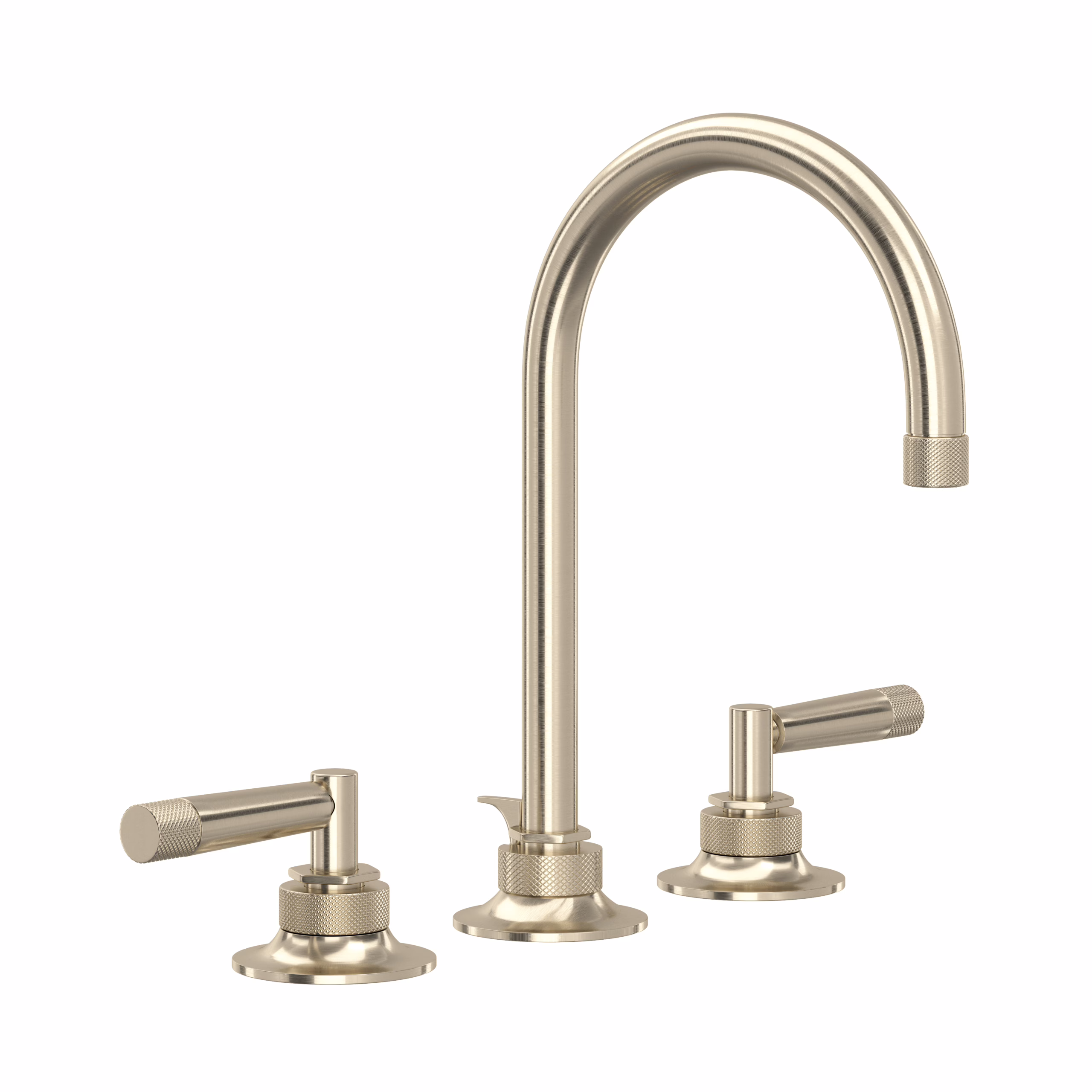 ROHL | Satin Nickel Graceline® Widespread Lavatory Faucet With C-Spout
