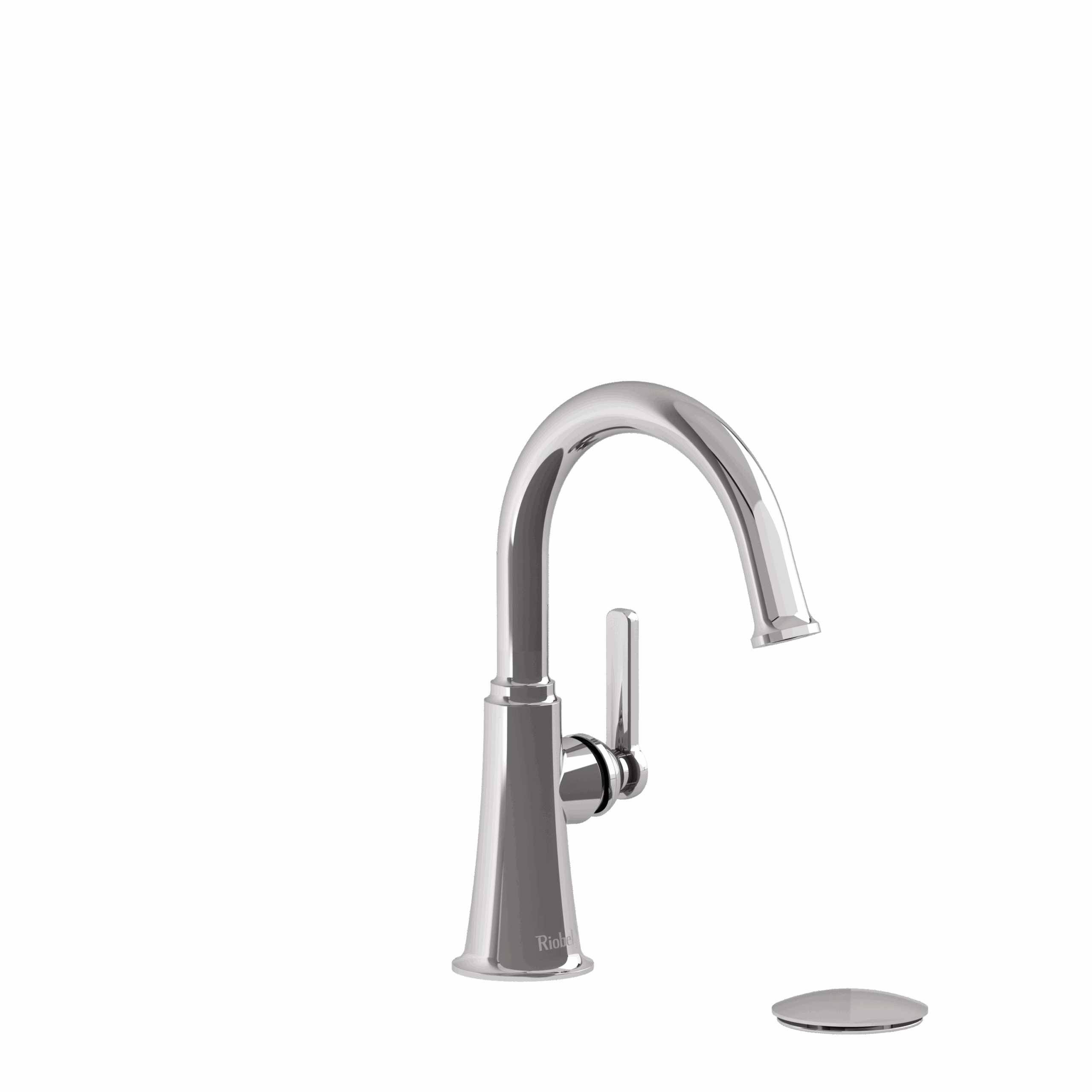 RIOBEL | Chrome Momenti™ Single Handle Lavatory Faucet With C-Spout