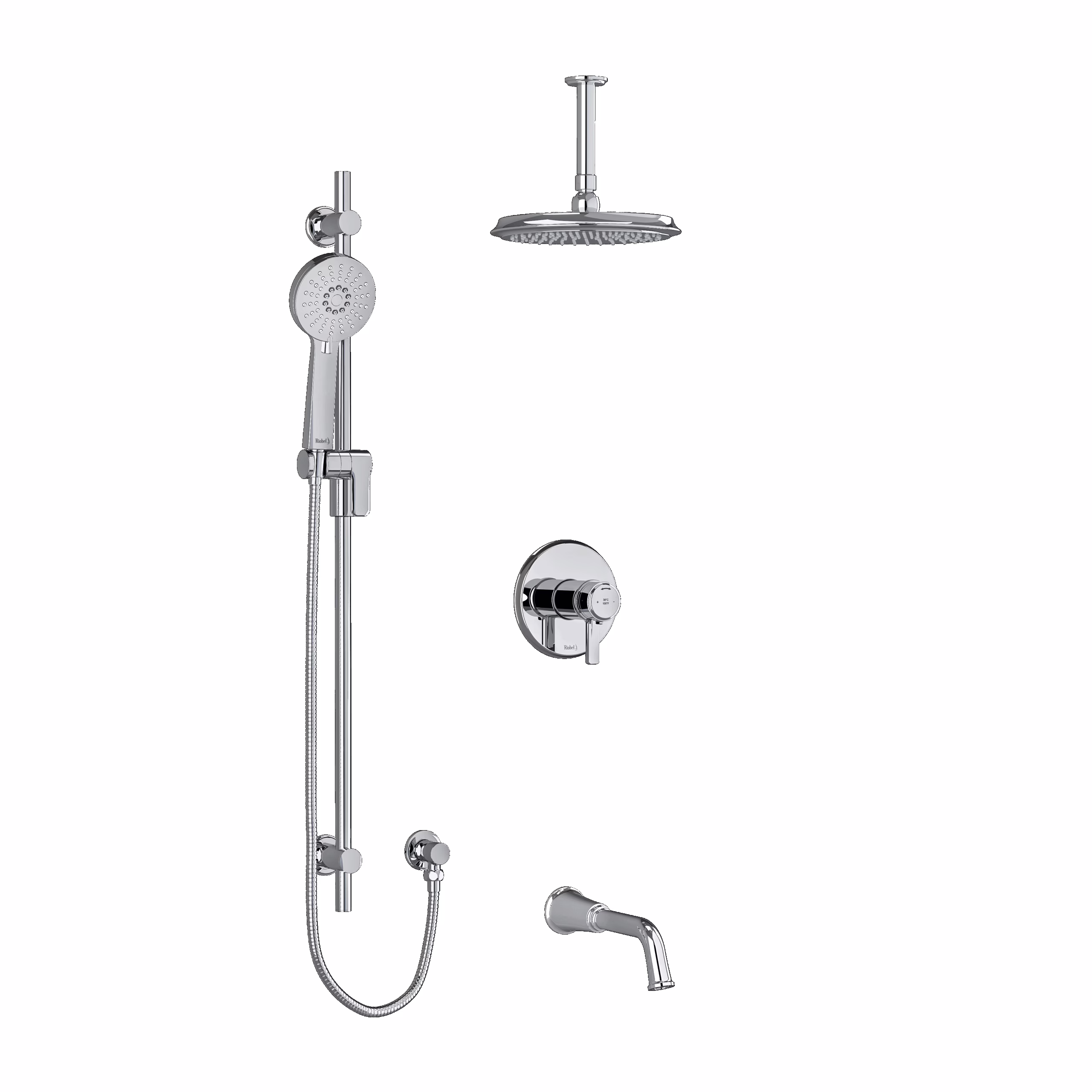 RIOBEL | Chrome Shower Kit 1345