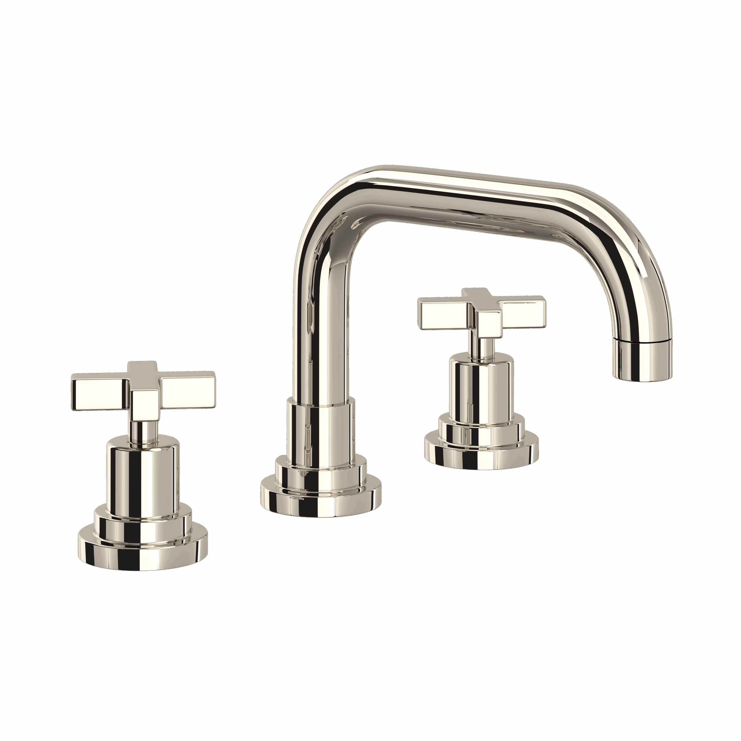 ROHL | Polished Nickel Lombardia® Widespread Lavatory Faucet With U-Spout