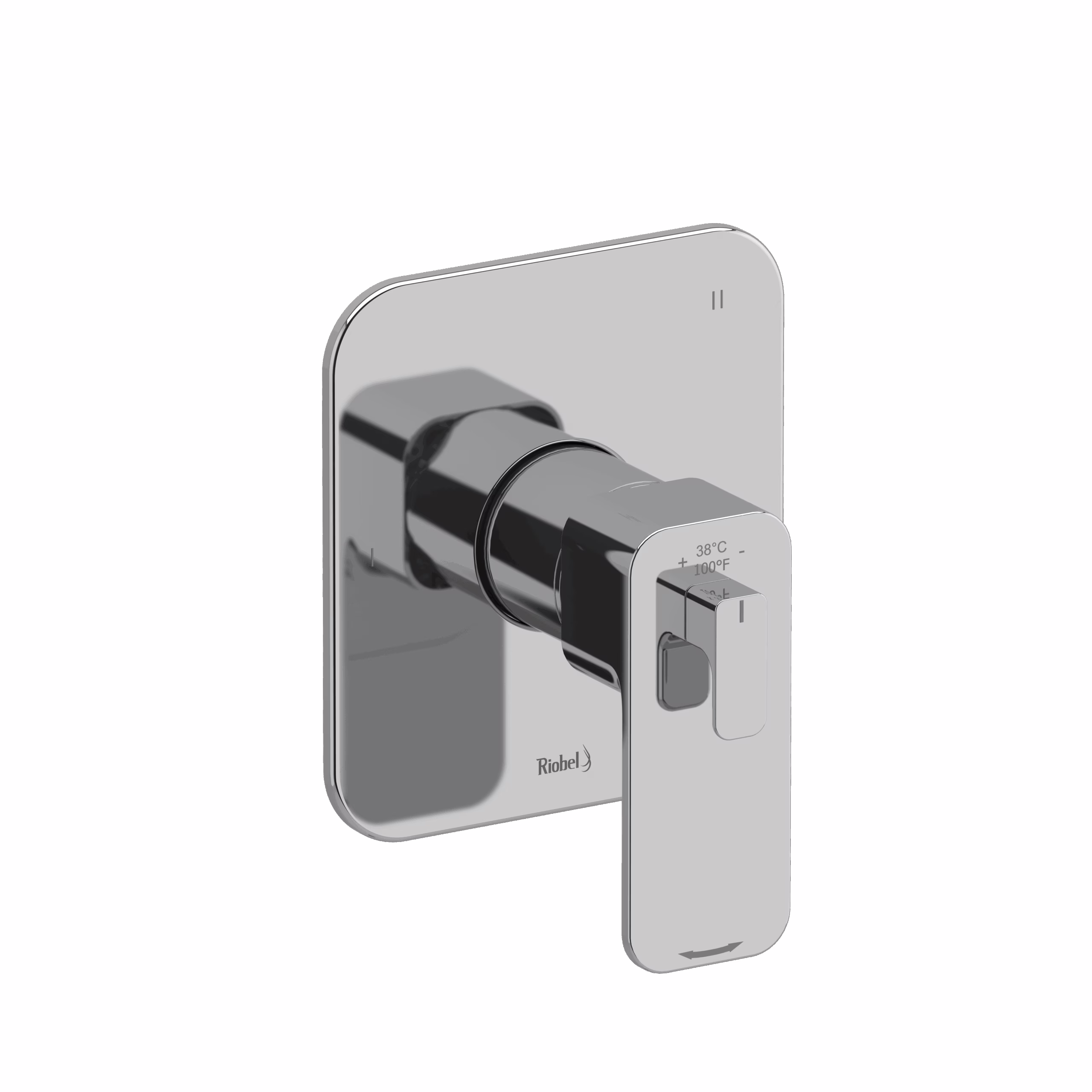 RIOBEL | Chrome Equinox™ 1/2" Therm & Pressure Balance Trim With 5 Functions