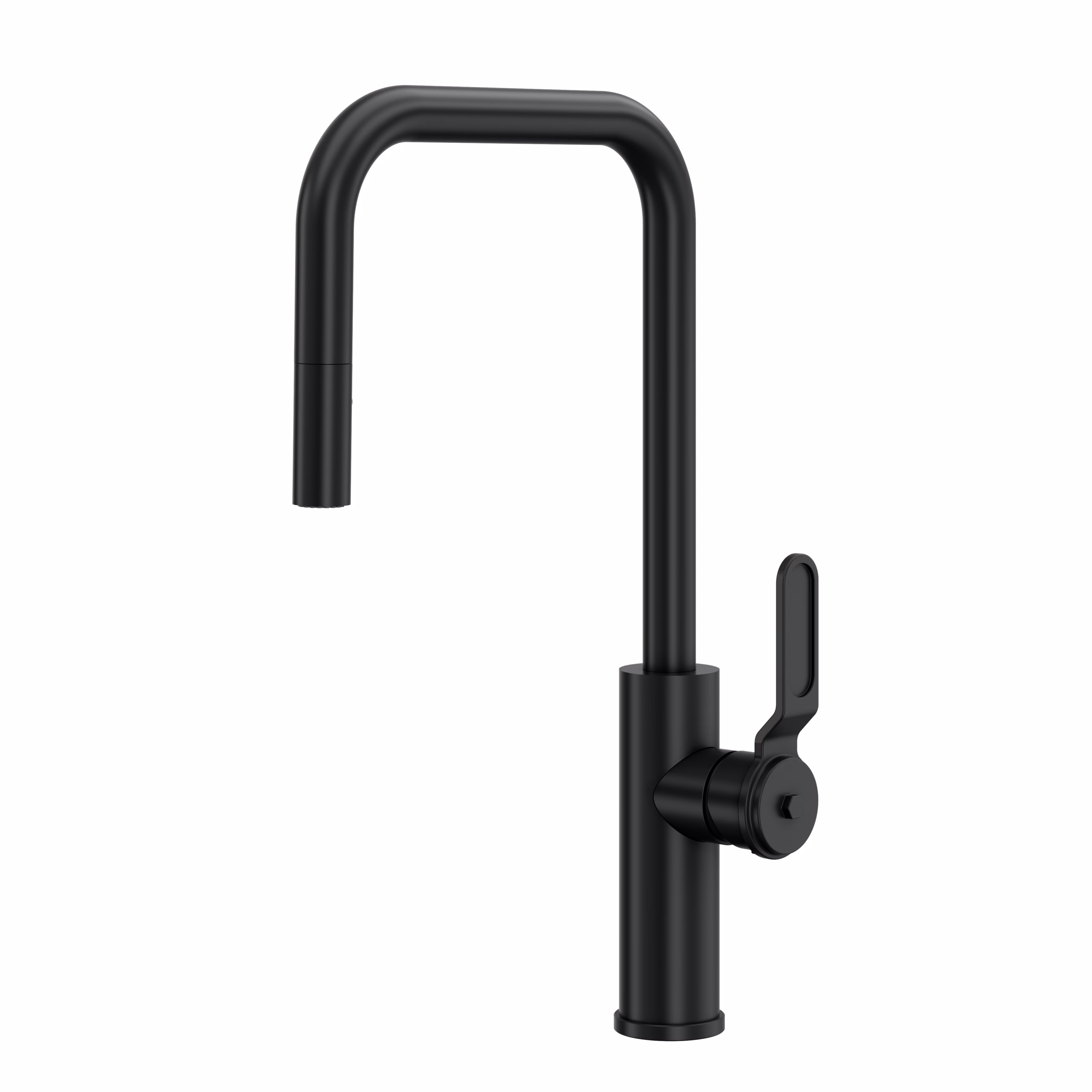 ROHL | Matte Black Myrina™ Pull-Down Kitchen Faucet With U-Spout
