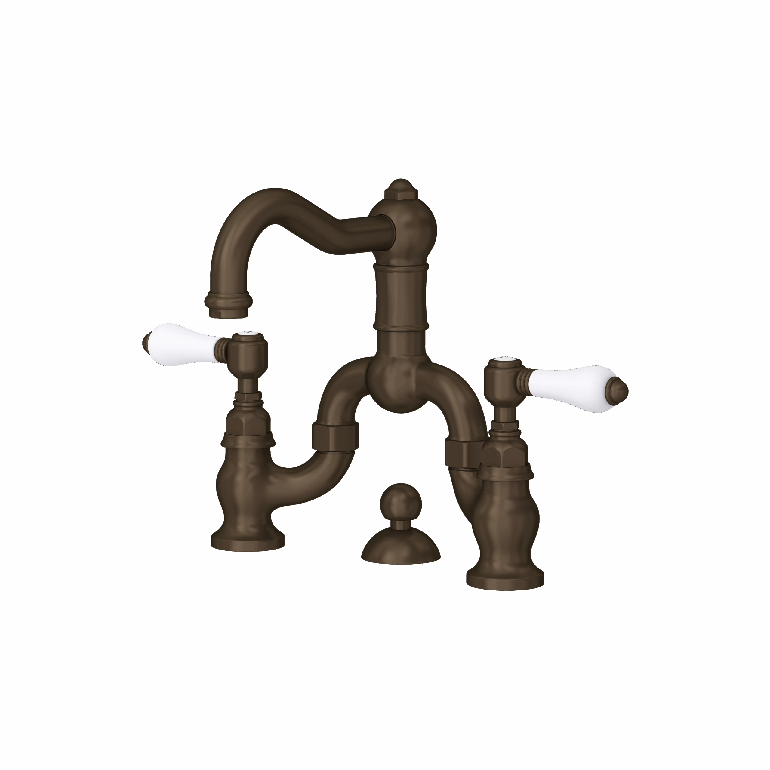 ROHL | Tuscan Brass Acqui® Bridge Lavatory Faucet