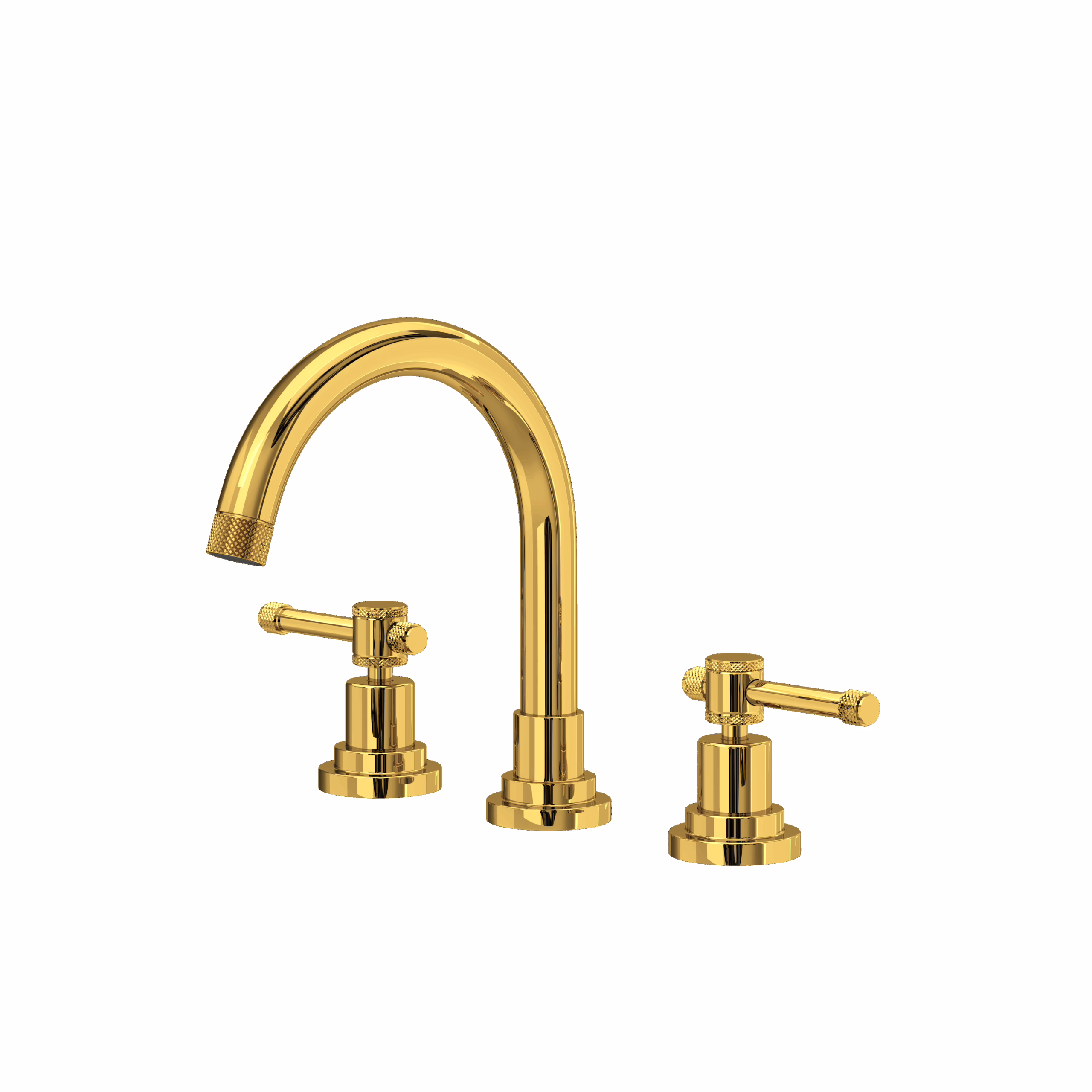 ROHL | Unlacquered Brass Campo™ Widespread Lavatory Faucet With C-Spout