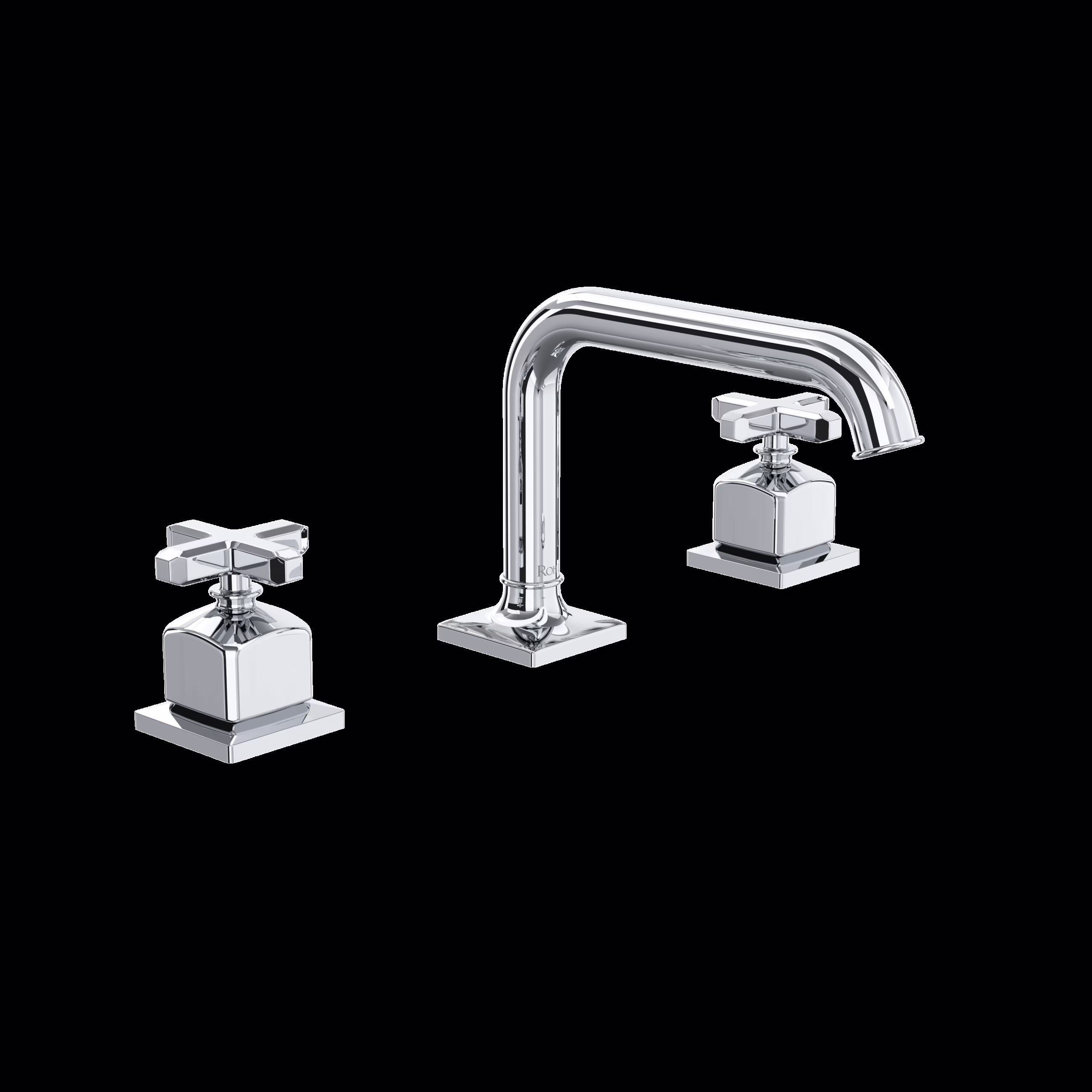 ROHL | Polished Chrome Apothecary™ Widespread Lavatory Faucet With U-Spout