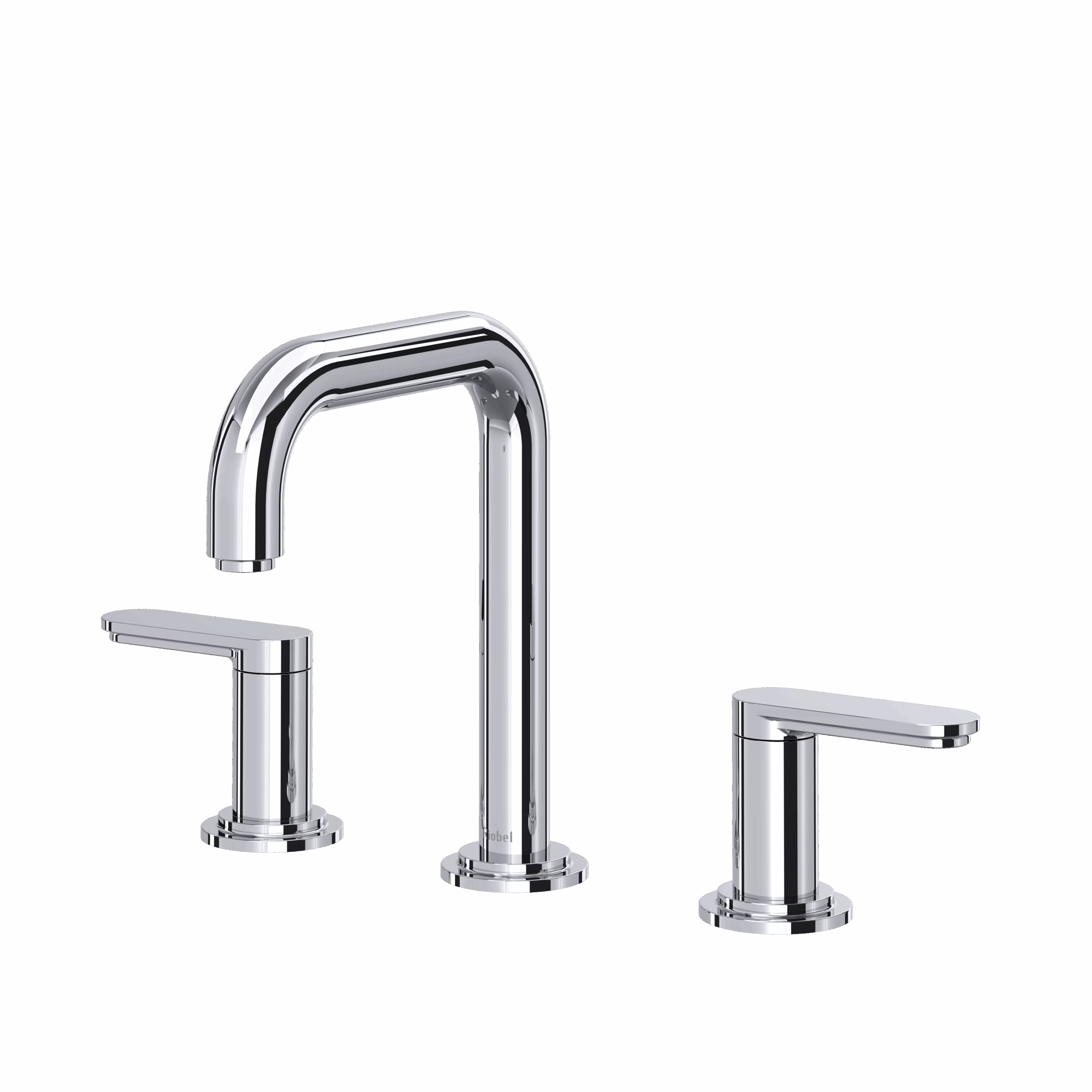 RIOBEL | Chrome Arca™ Widespread Lavatory Faucet With U-Spout