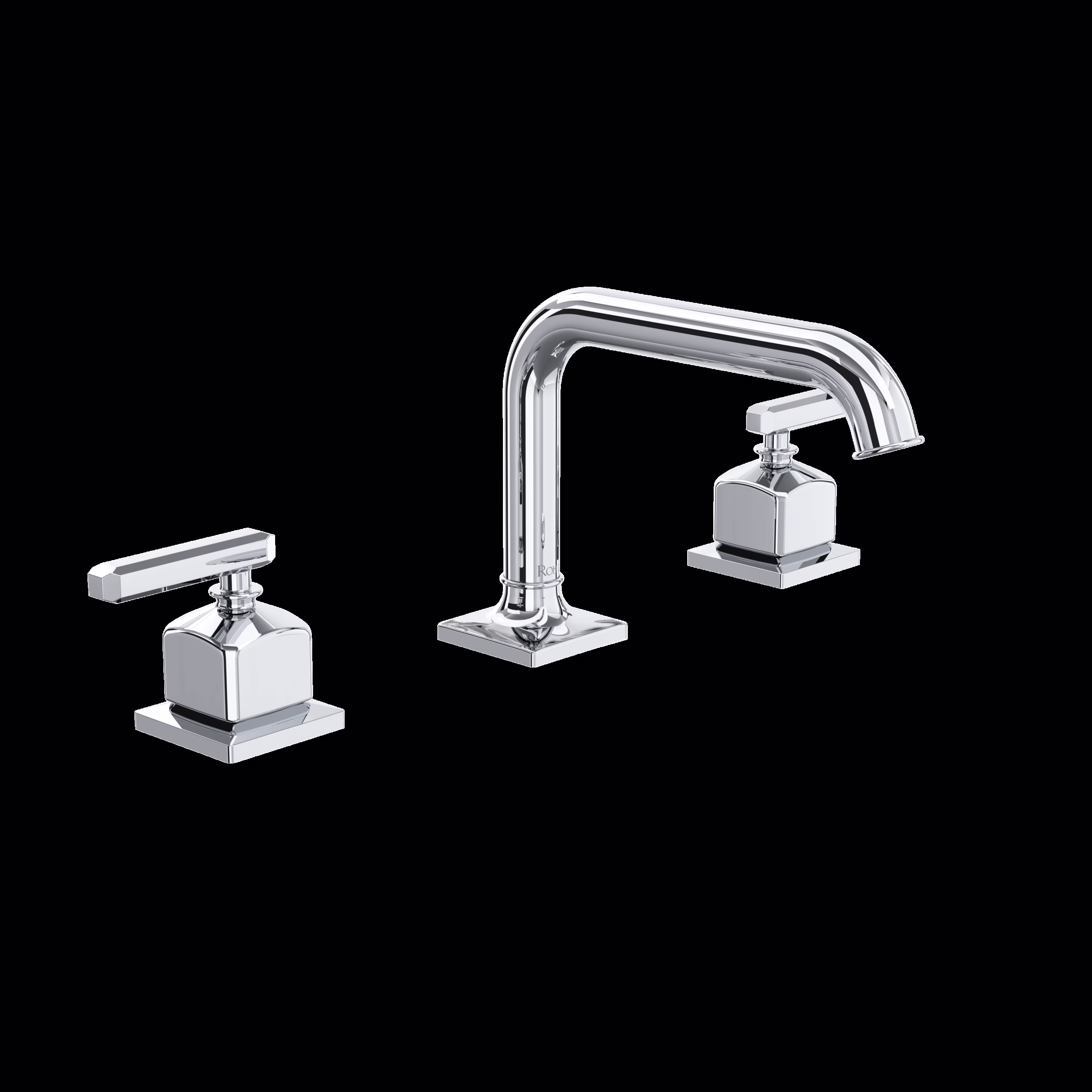 ROHL | Polished Chrome Apothecary™ Widespread Lavatory Faucet With U-Spout
