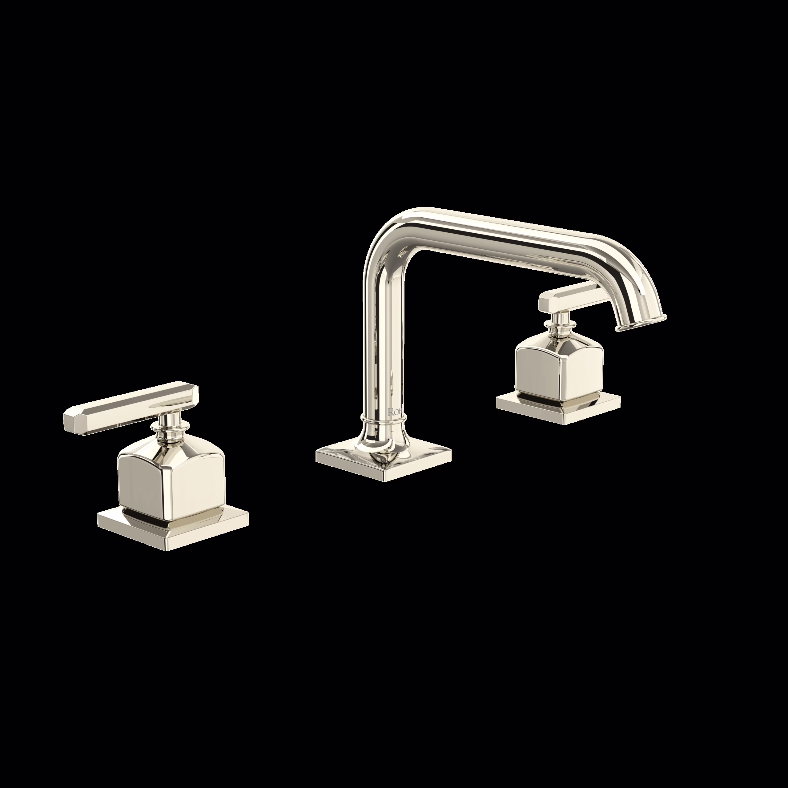 ROHL | Polished Nickel Apothecary™ Widespread Lavatory Faucet With U-Spout