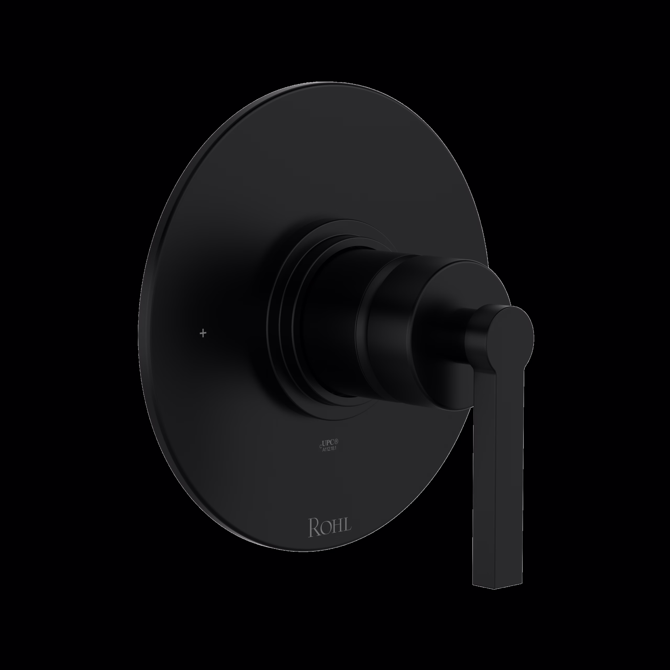 ROHL | Matte Black Lombardia® 1/2" Pressure Balance Trim