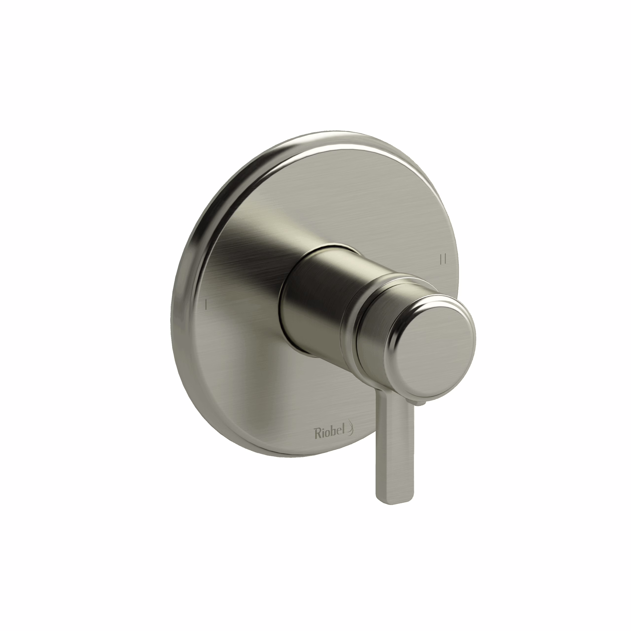 RIOBEL | Brushed Nickel Momenti™ 1/2" Therm & Pressure Balance Trim With 2 Functions