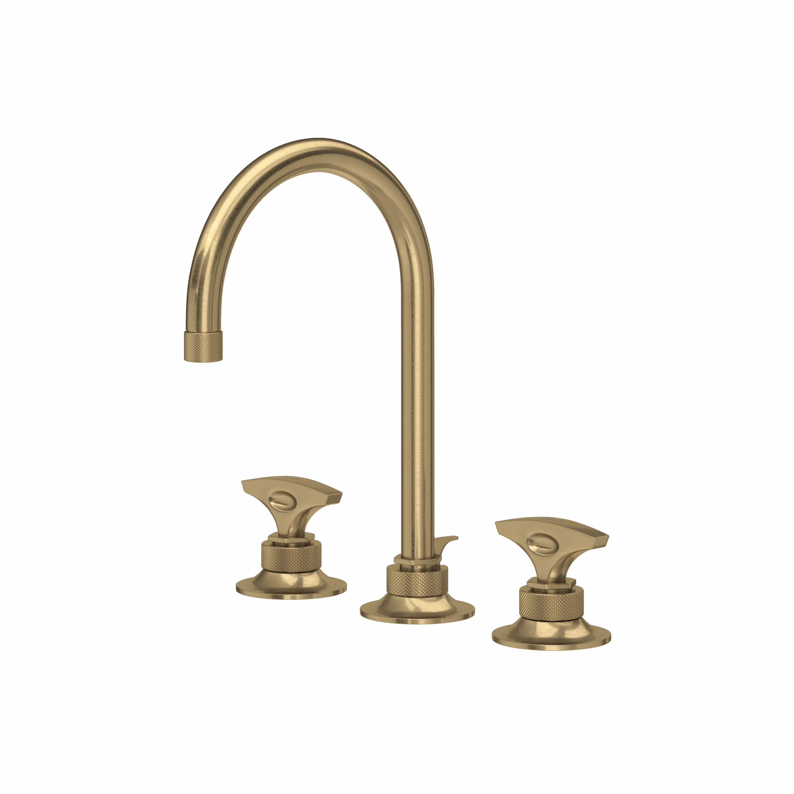 ROHL | Antique Gold Graceline® Widespread Lavatory Faucet With C-Spout