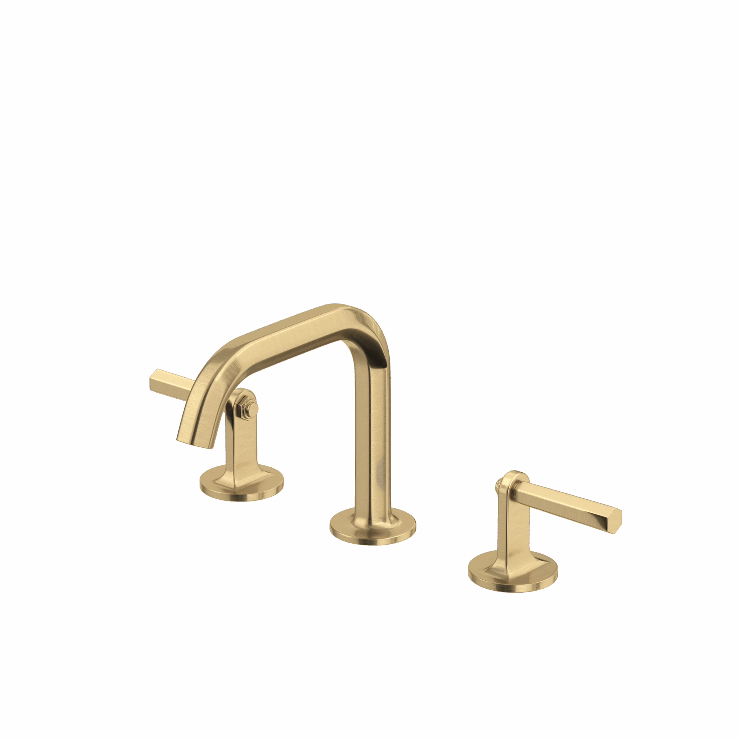 ROHL | Antique Gold Modelle™ Widespread Lavatory Faucet With U-Spout