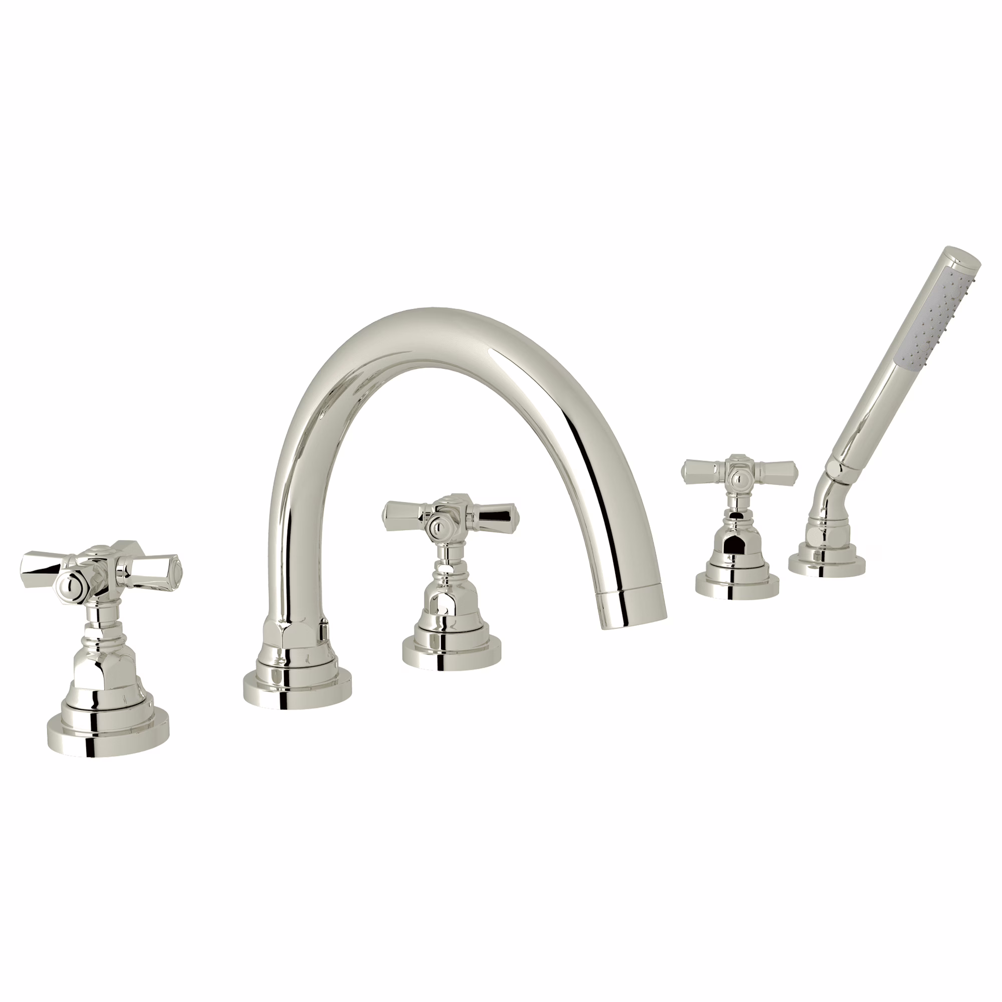 ROHL | Polished Nickel San Giovanni™ 5-Hole Deck Mount Tub Filler