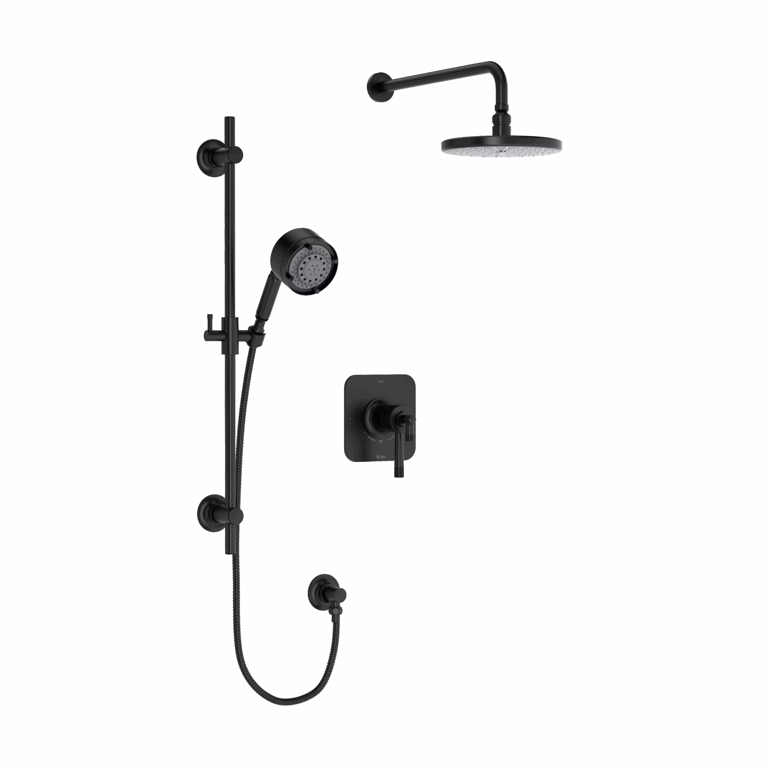 ROHL | Matte Black Shower Kit 323 Trim