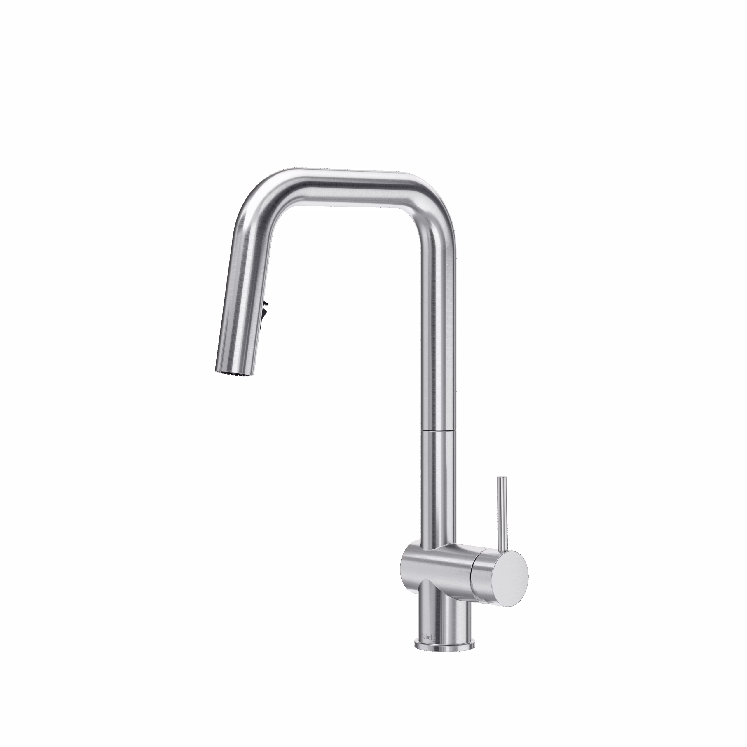 RIOBEL | Stainless Steel Azure™ Pull-Down Kitchen Faucet With U-Spout