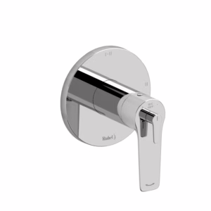 RIOBEL | Chrome Dee-J™ 1/2" Therm & Pressure Balance Trim With 3 Functions